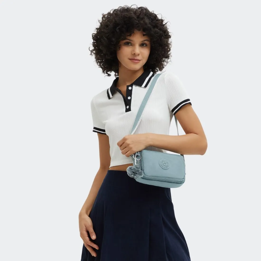 Kipling Abanu Borsa a tracolla - Relaxed Grey - immagine 7