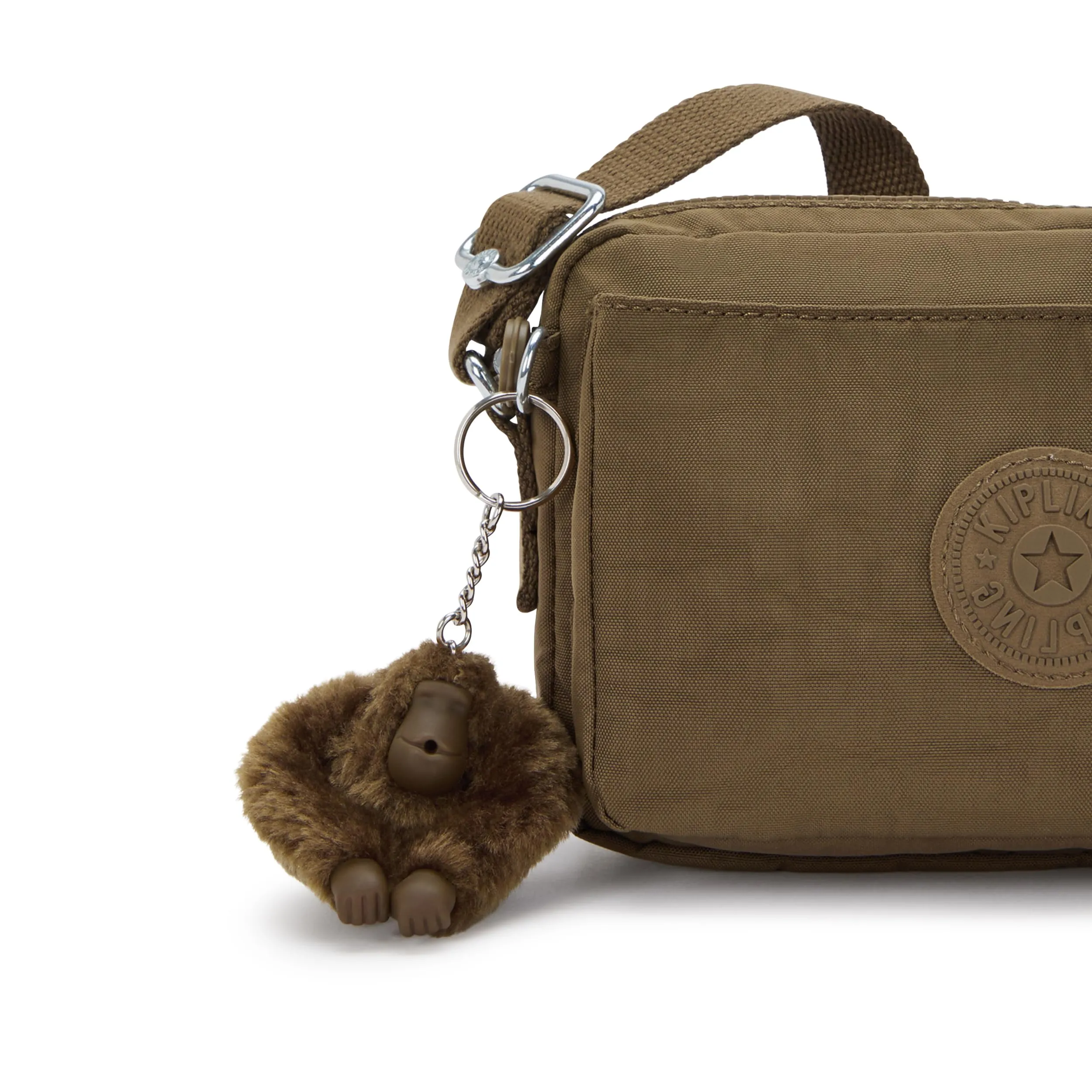 Kipling Abanu Borsa a tracolla piccola, Smooth Khaki - immagine 5