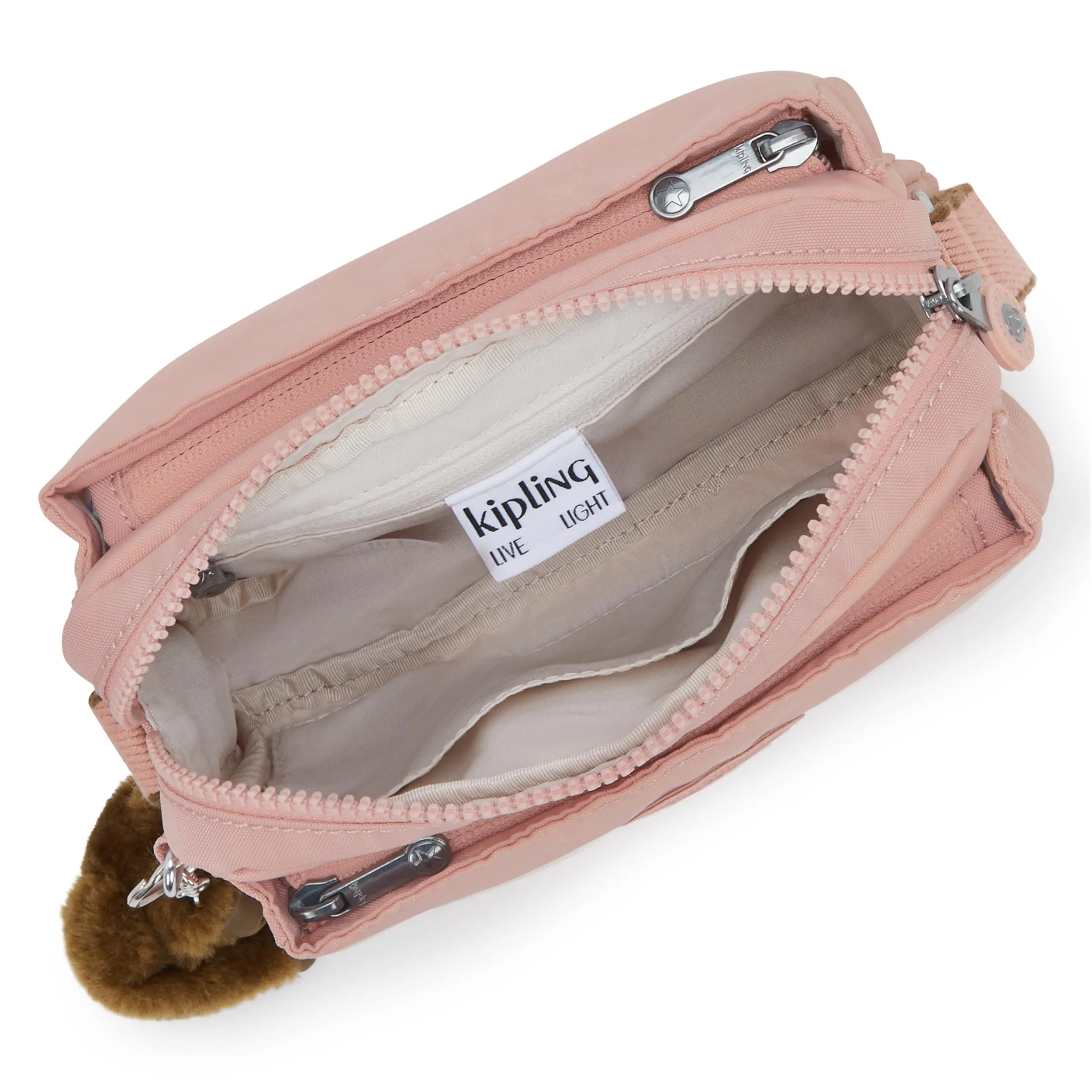 Kipling Abanu Borsa a tracolla piccola, Memory Pink - immagine 3