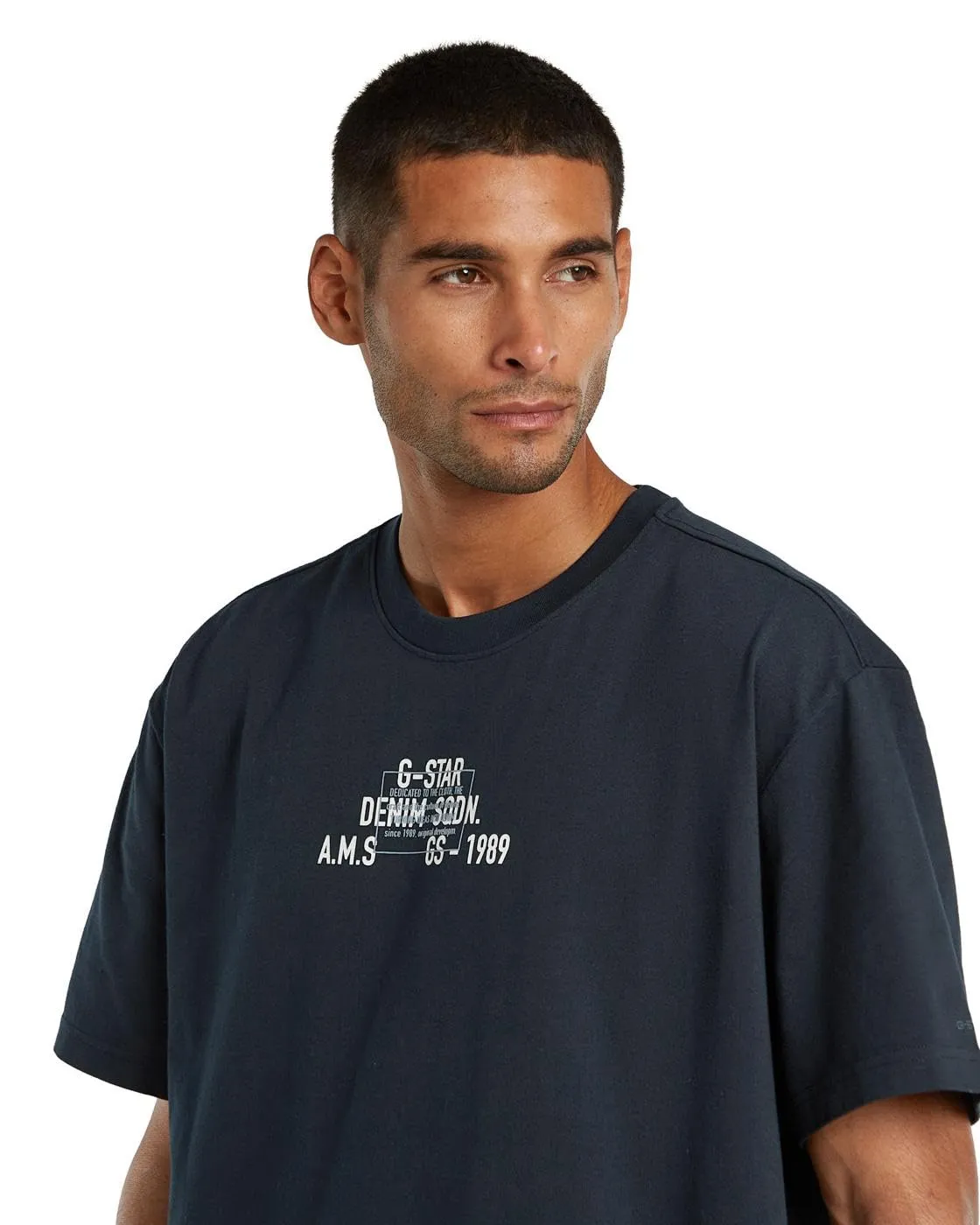 G-Star Men's Multi Technique Relaxed T-Shirt - XL - Blue - immagine 5
