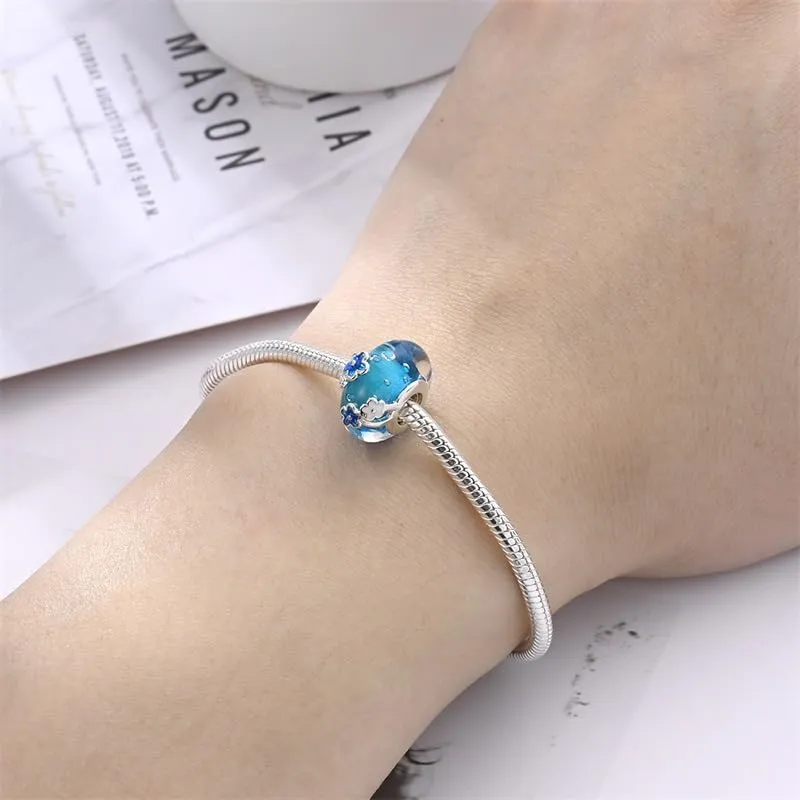 Pandach Bead Charm in Argento Sterling 925 con Cubic Zirconia per Braccialetti e Collane Europei - immagine 4