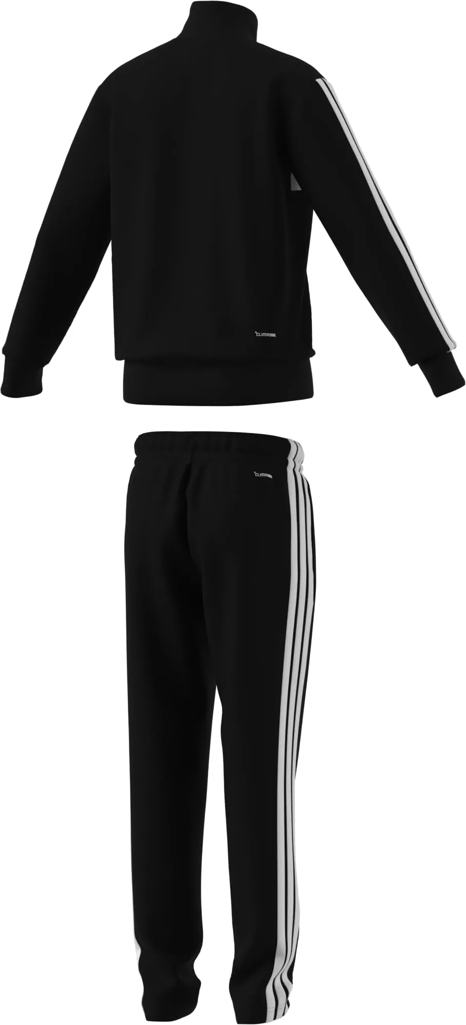 adidas Seasonal Essentials Tiberio 3 Stripes Tricot Track Suit, Black/White/Pure Ruby, 7-8 Years - immagine 7