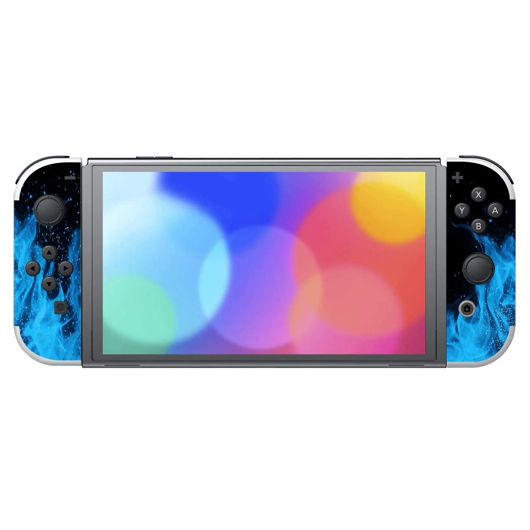 playvital Adesivo per Nintendo Switch OLED, Fiamma Blu - immagine 4