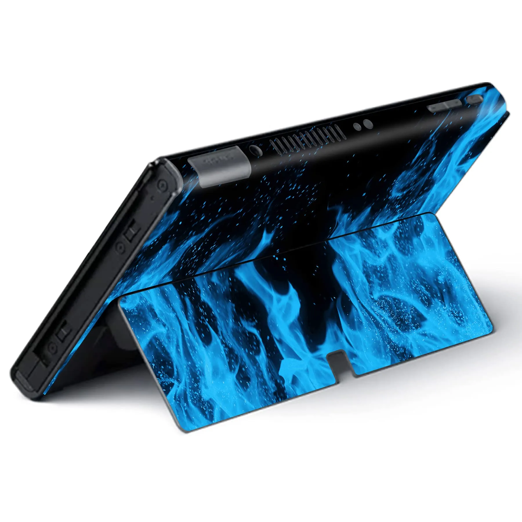 playvital Adesivo per Nintendo Switch OLED, Fiamma Blu - immagine 5
