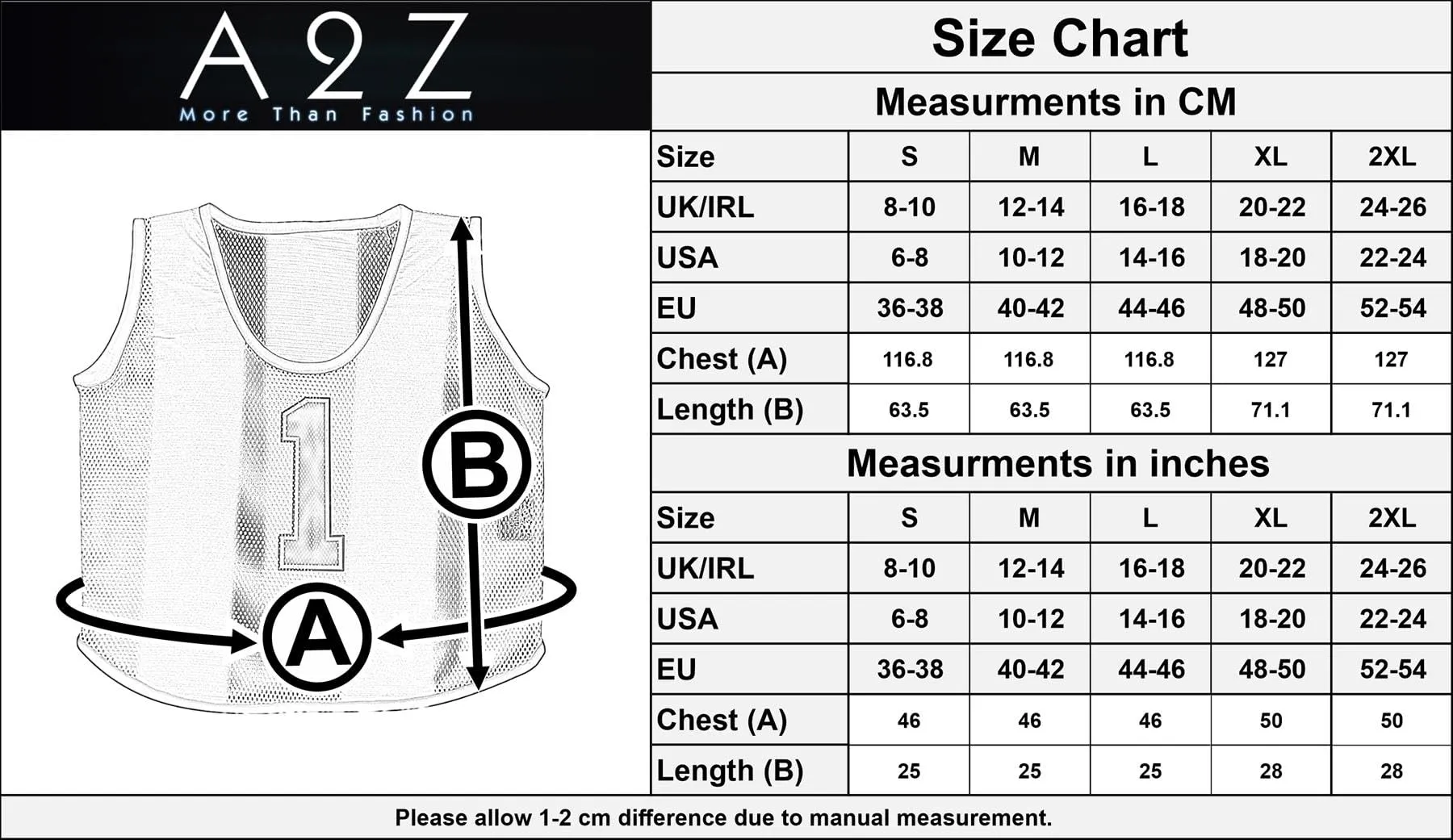 A2Z 4 Kids Bavaglini Allenamento Gilet Sportivi Numero 762 Blue 9-14 anni, Confezione da 6 - immagine 4