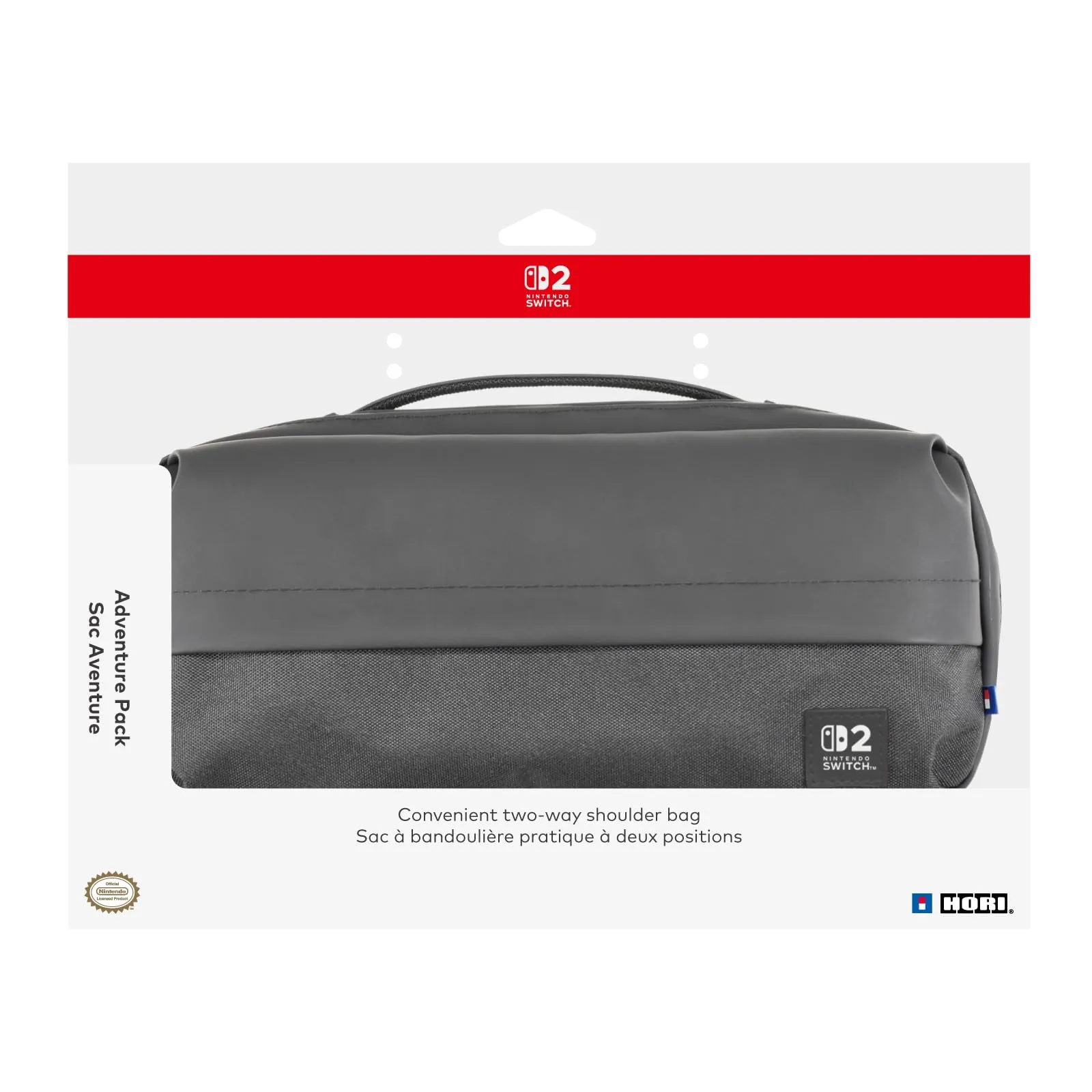 Hori Adventure Pack Borsa a Tracolla per Nintendo Switch 2, Switch, Switch Lite e OLED - Nera - immagine 6