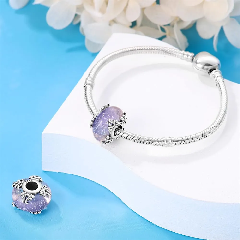 Pandach Bead Charm in Argento Sterling 925 con Cubic Zirconia, Compatibile con Braccialetti e Collane Europei - immagine 2