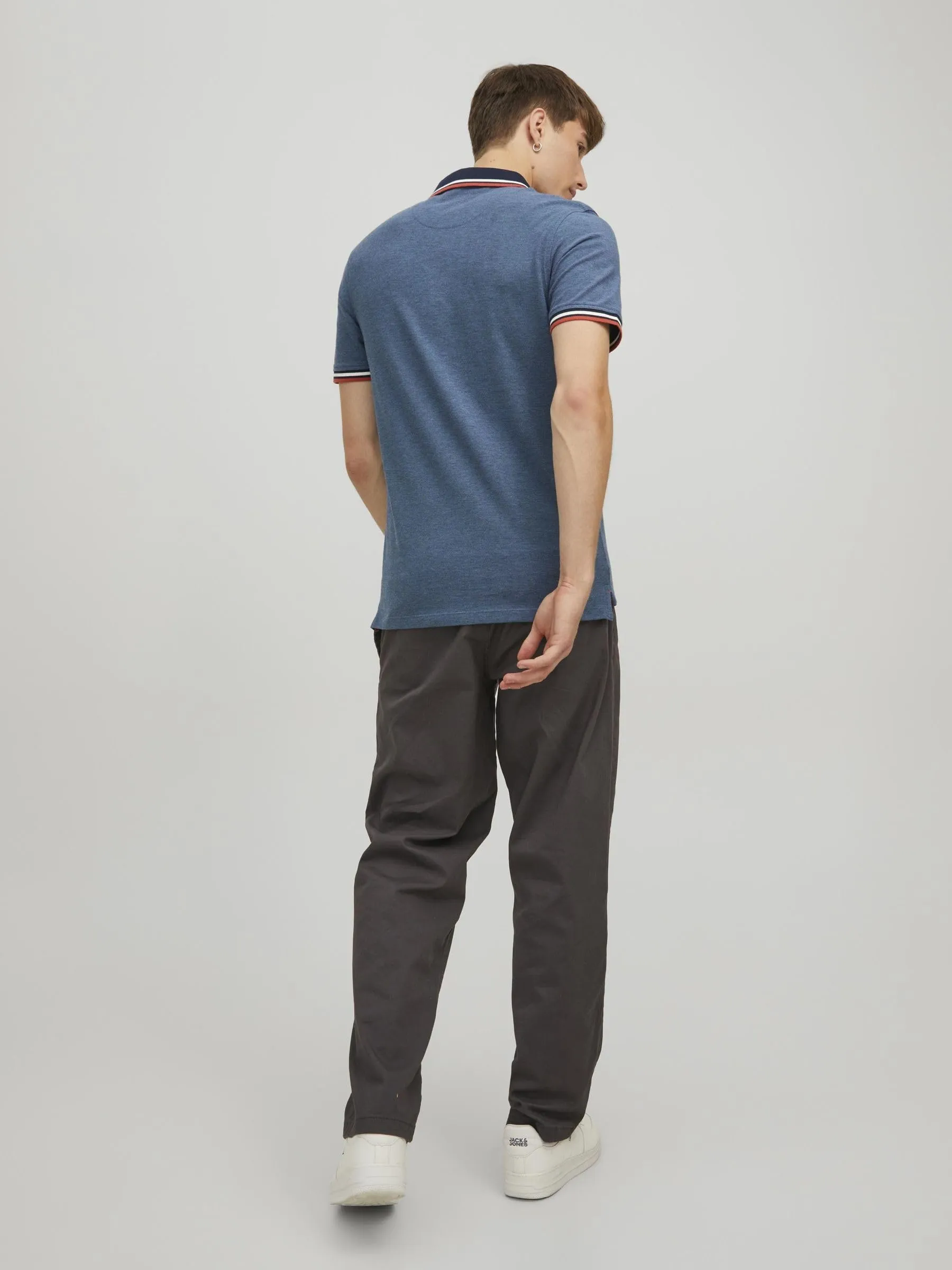 Jack & Jones Jjepaulos Polo SS Noos - Denim Blue, M - immagine 3