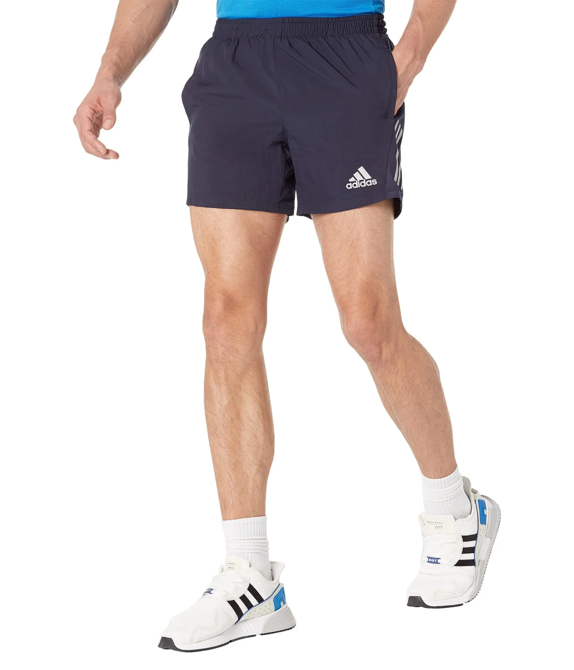 adidas Pantaloncini da Basket da Uomo 3g Speed, Legend Ink/Argento Riflettente, S - immagine 2