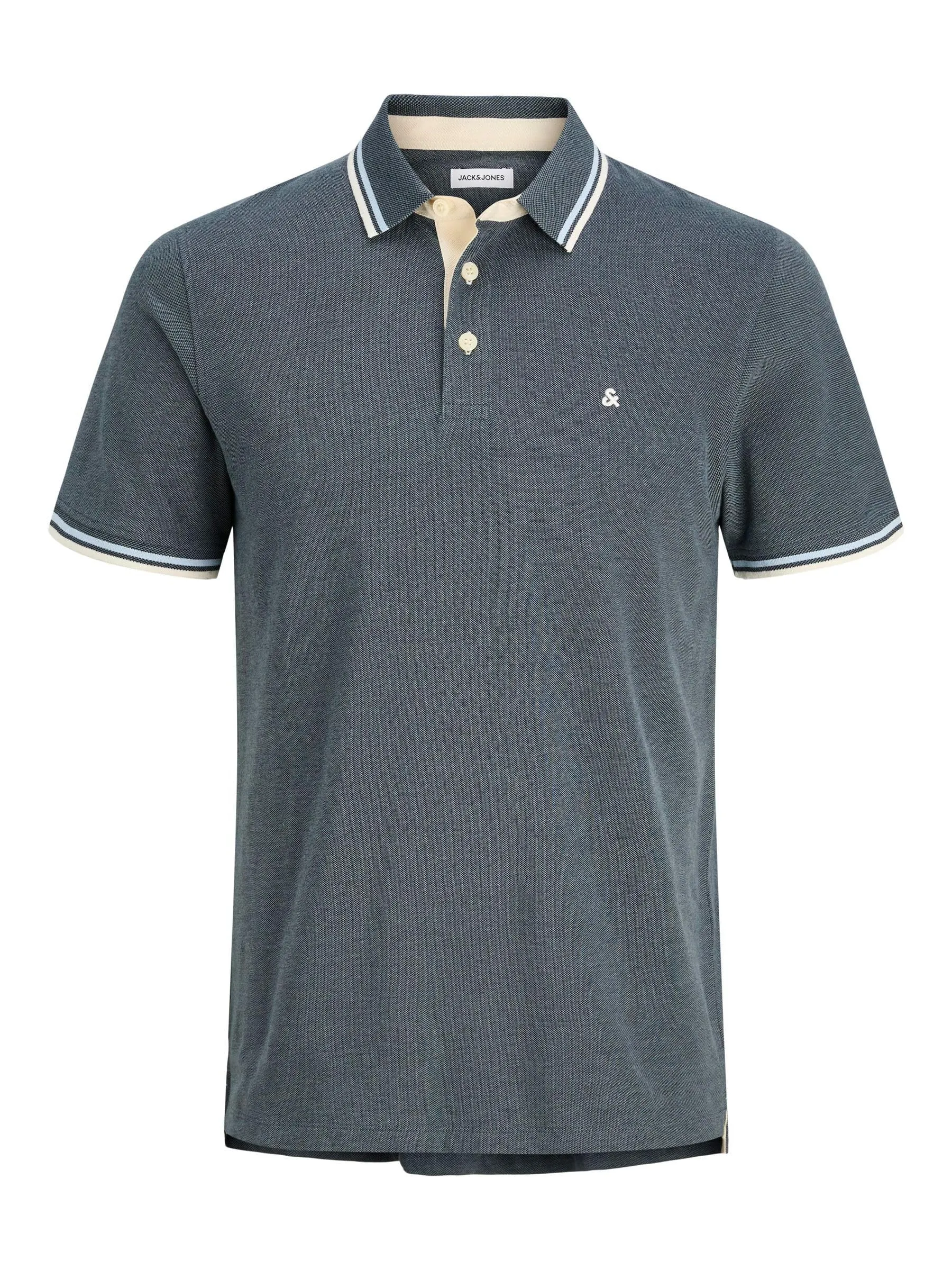 Jack & Jones Jjepaulos Polo Shirt, Stormy Weather, L - immagine 1