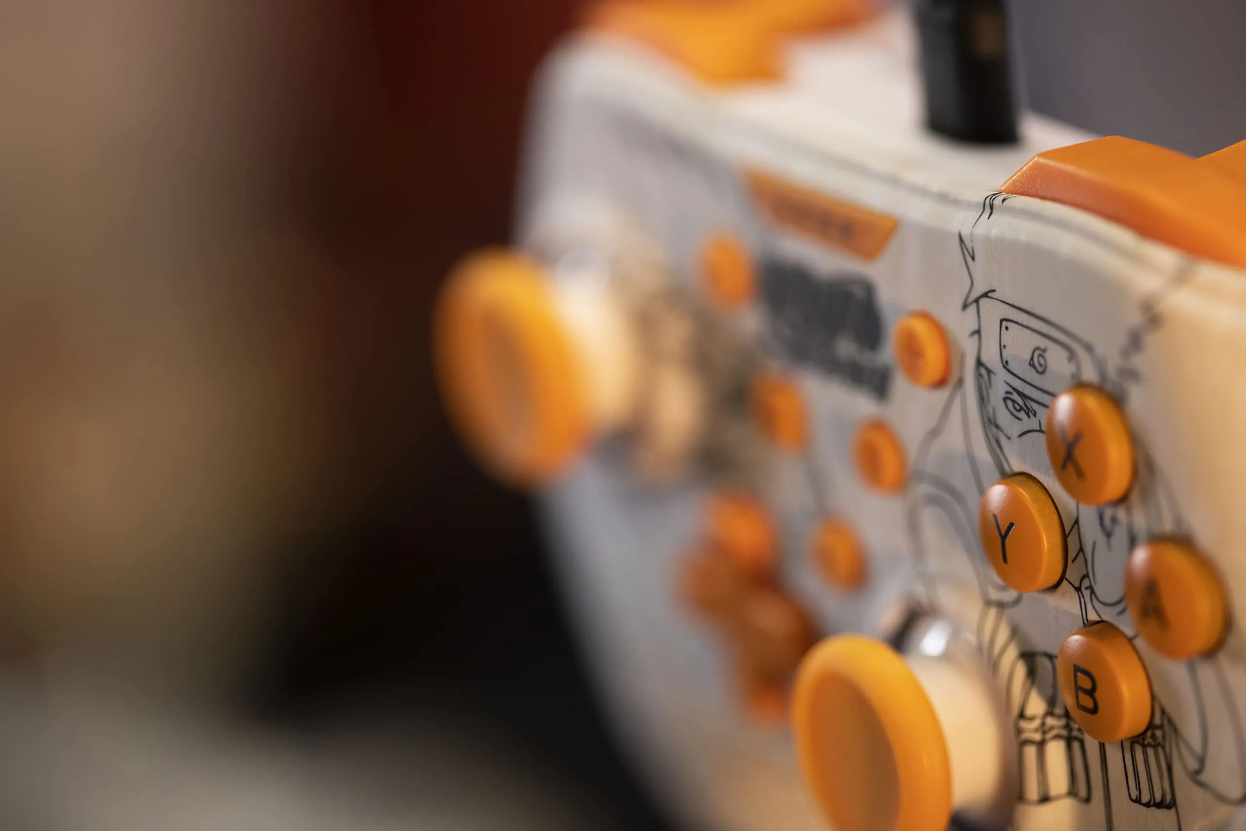 Konix Naruto Shippuden Controller con cavo per Nintendo Switch e PC, Fantasia Kakashi, Bianco - immagine 9