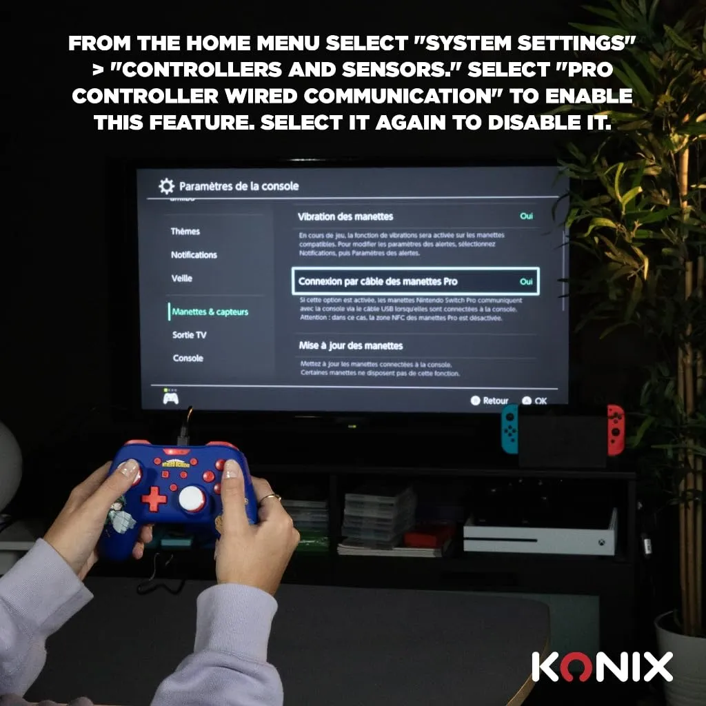Konix My Hero Academia Controller per Nintendo Switch e PC - Blu - immagine 3