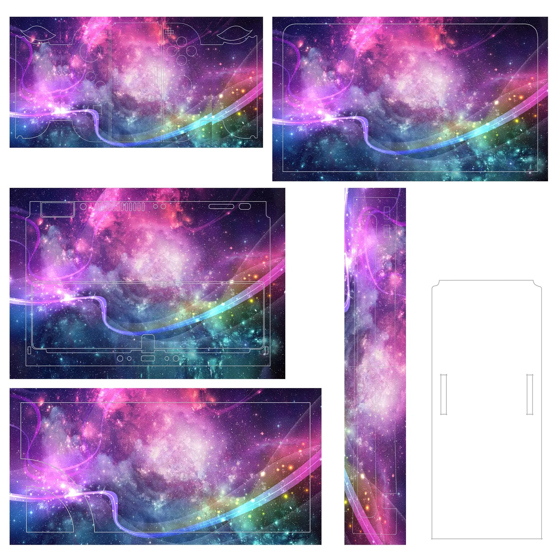 playvital Adesivo per Nintendo Switch OLED, Galassia Splendente - immagine 1