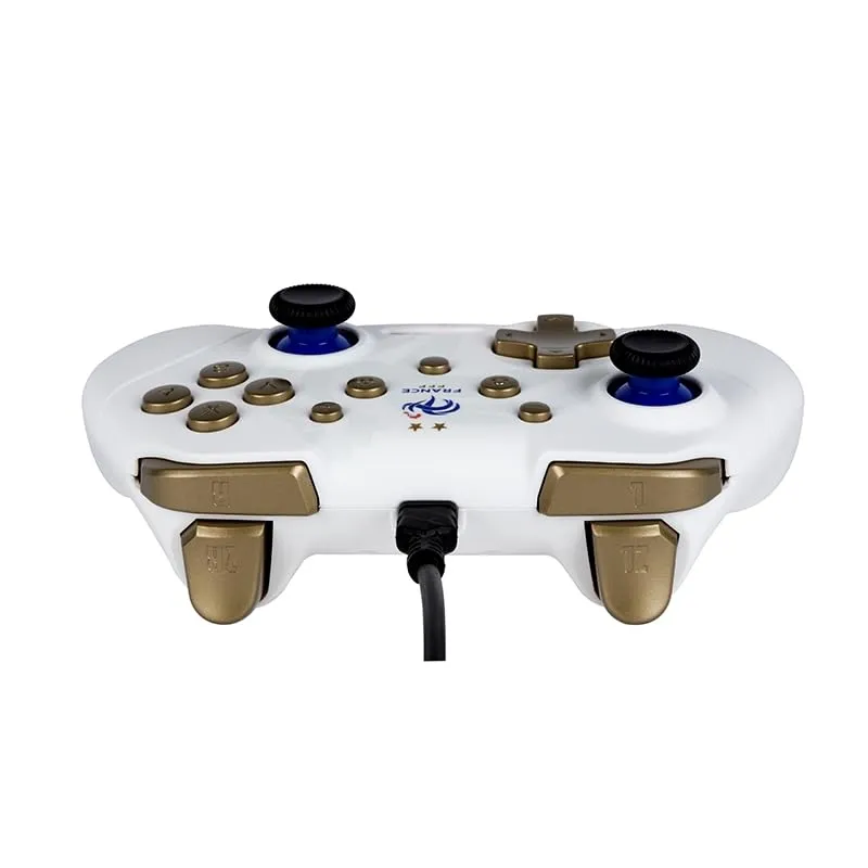 Konix FFF Controller con cavo per Nintendo Switch e PC, funzione vibrazione, cavo da 3m, Bianco - immagine 3