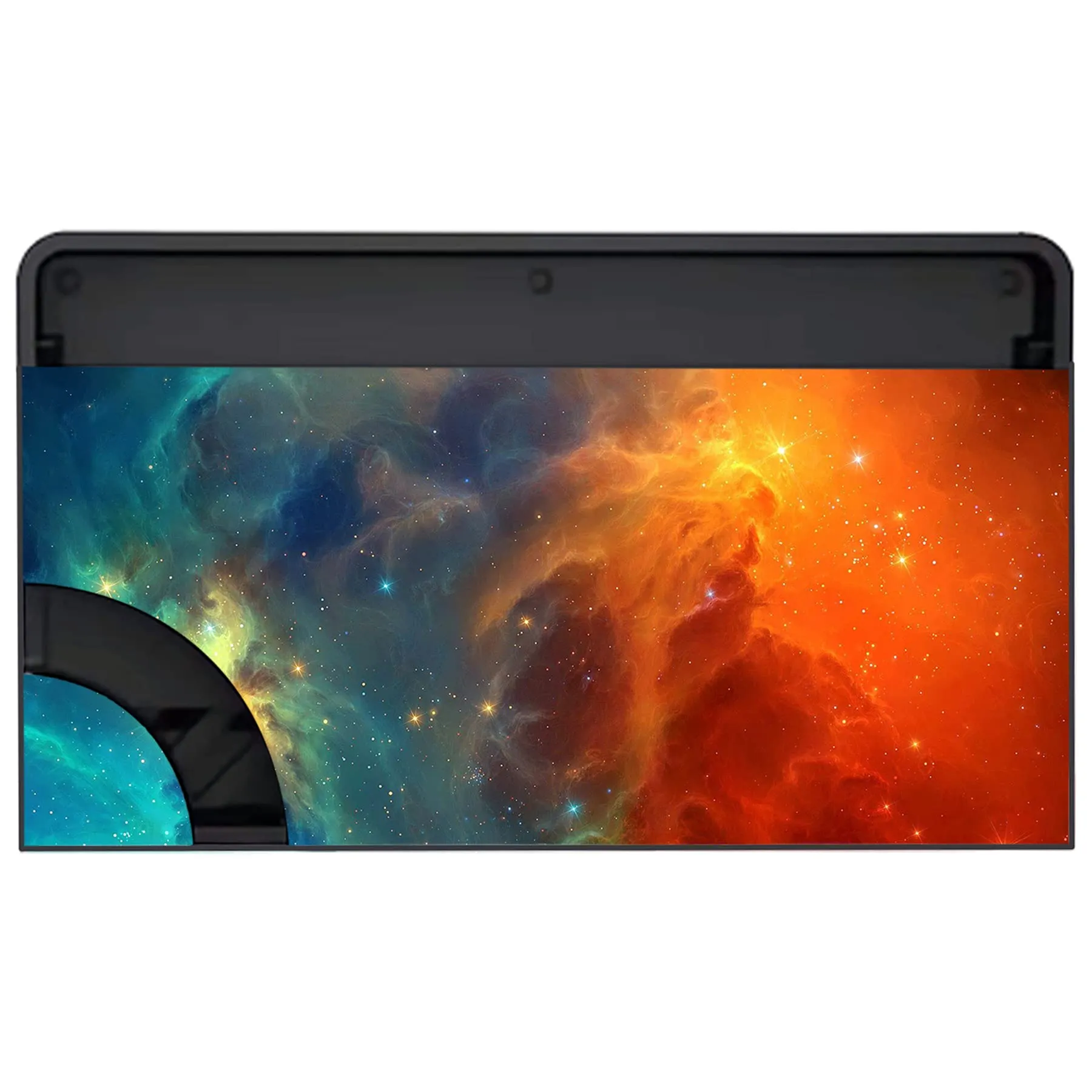 playvital Adesivo per Nintendo Switch OLED, Universo Stella Arancione - immagine 6