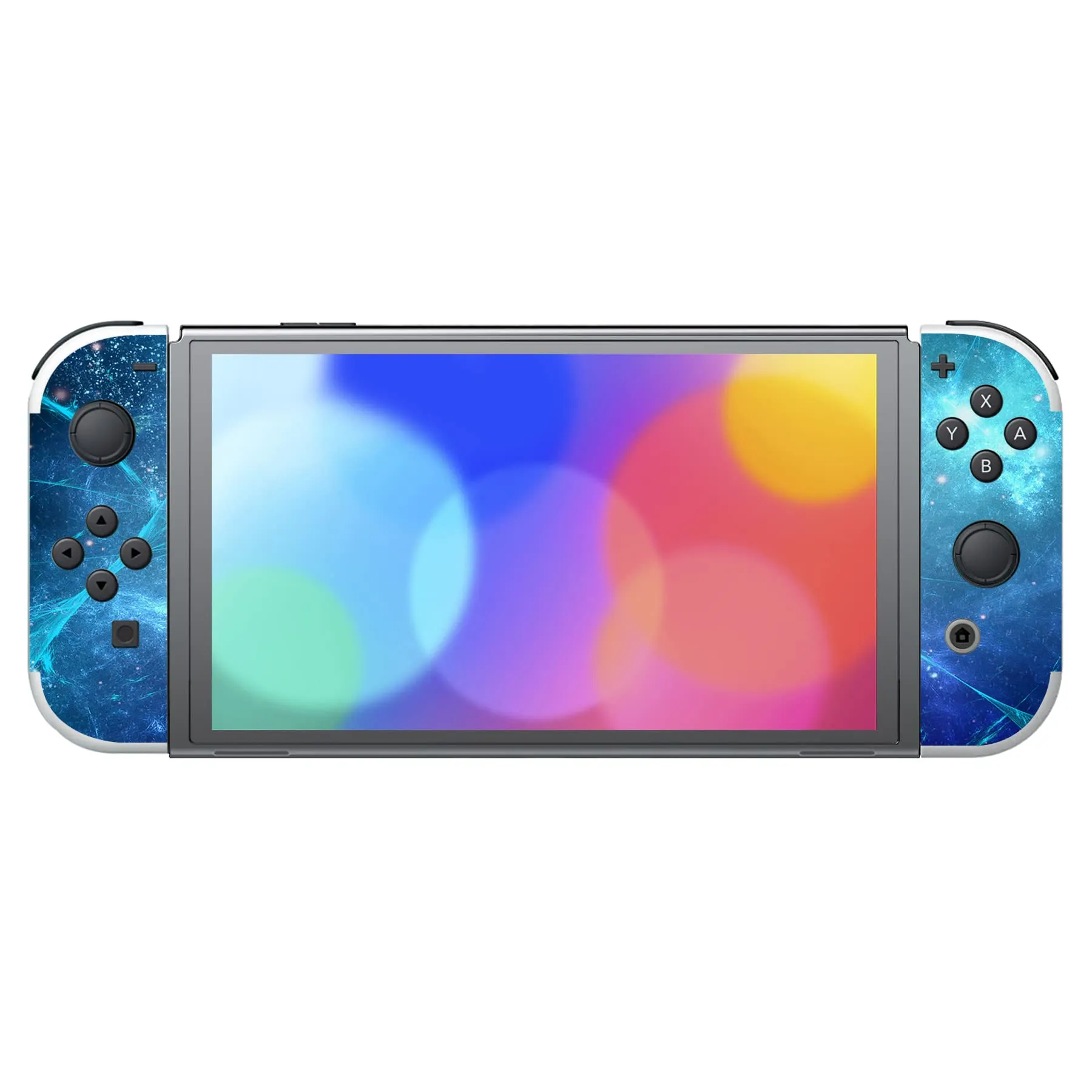 playvital Adesivo per Nintendo Switch OLED, Nebulosa Blu - immagine 4