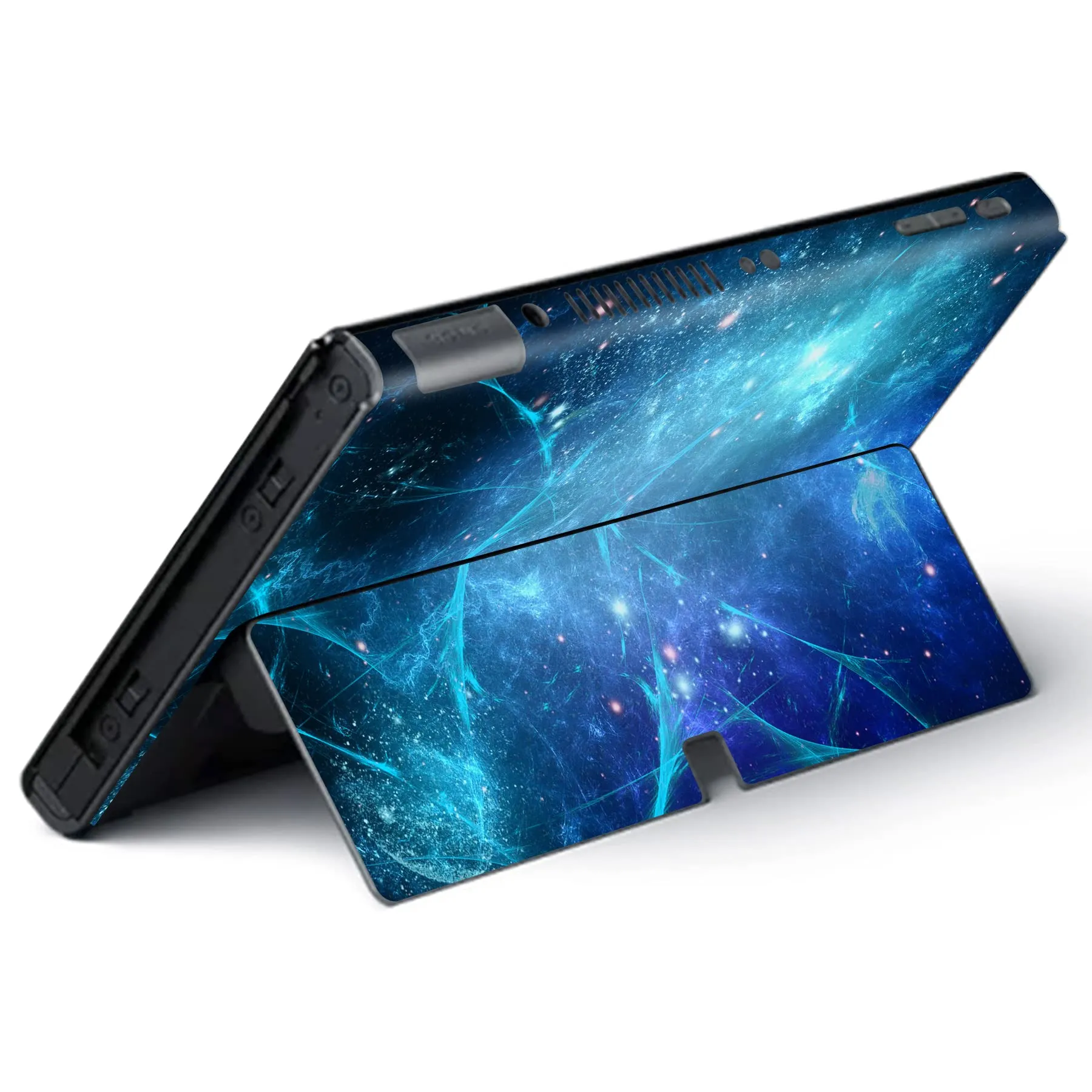 playvital Adesivo per Nintendo Switch OLED, Nebulosa Blu - immagine 5