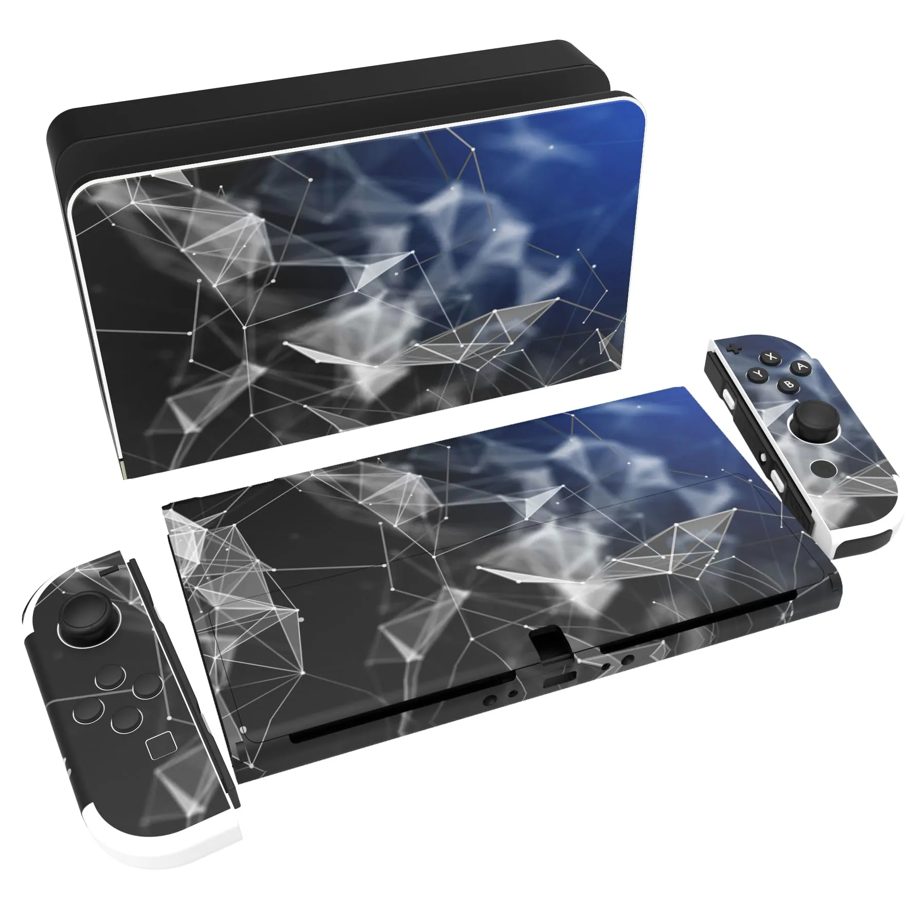 playvital Adesivo per Nintendo Switch OLED, Venatura del Legno - immagine 1