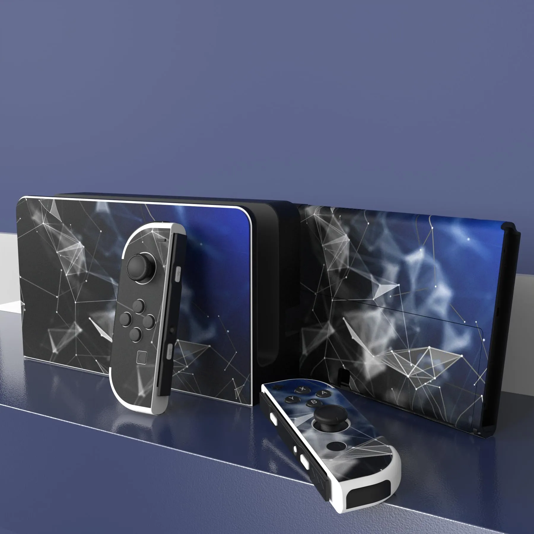 playvital Adesivo per Nintendo Switch OLED, Venatura del Legno - immagine 3