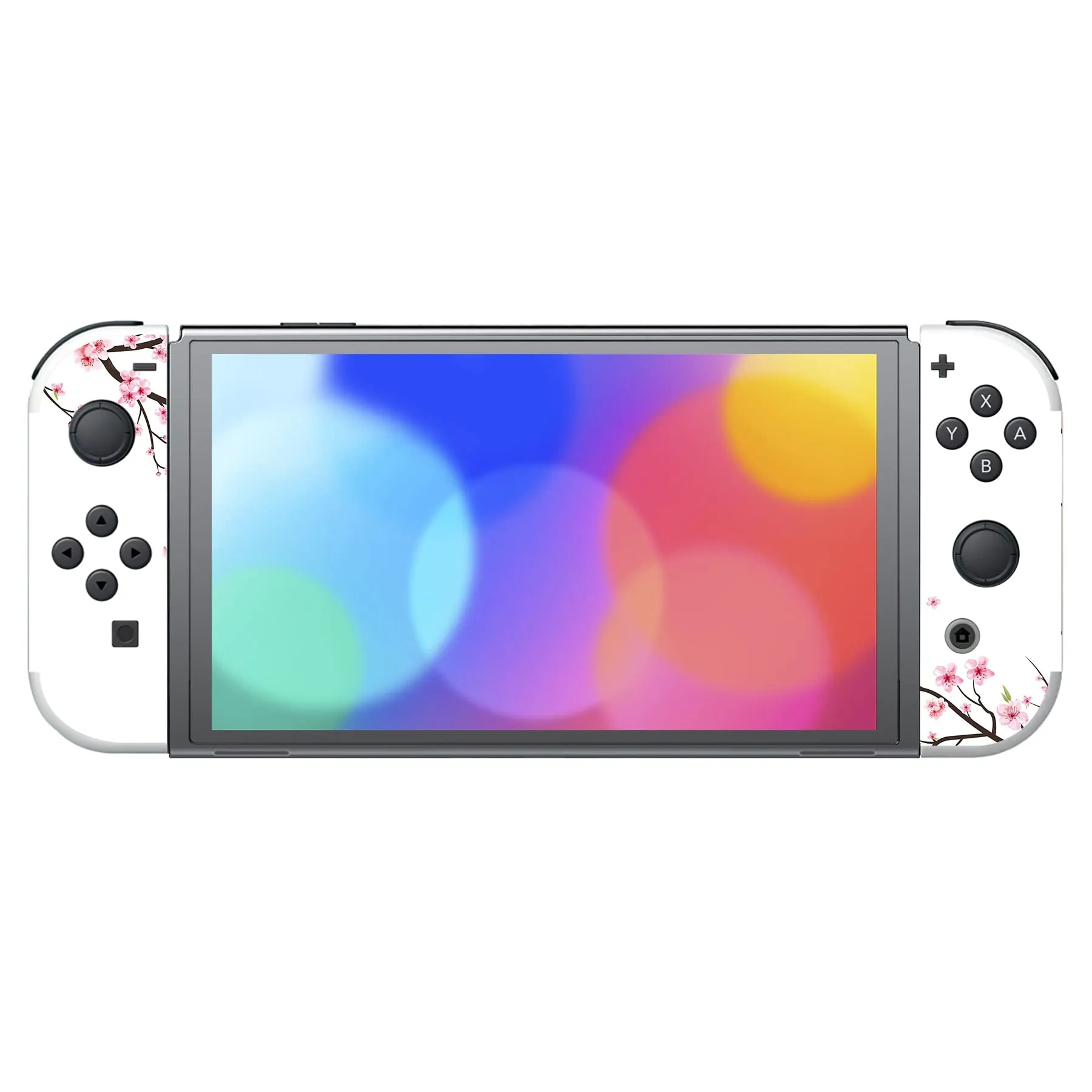 playvital Adesivo per Nintendo Switch OLED, Fiore di ciliegio che cade - immagine 4