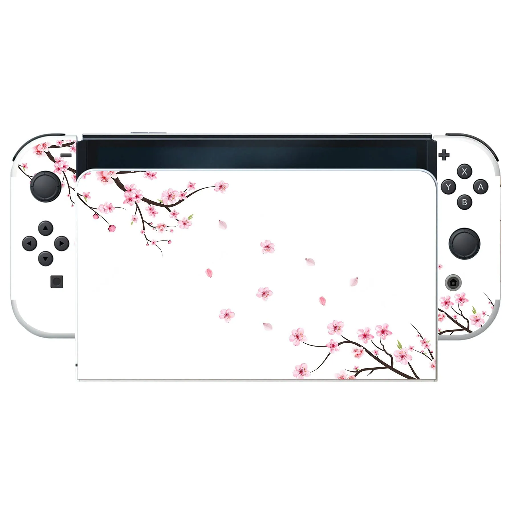 playvital Adesivo per Nintendo Switch OLED, Fiore di ciliegio che cade - immagine 7