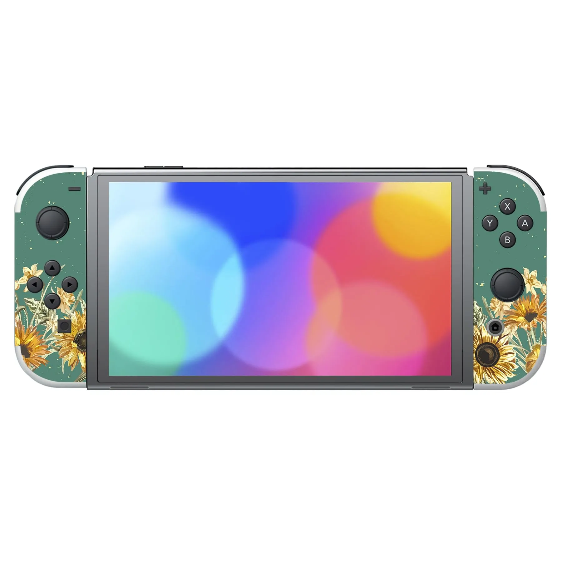 playvital Adesivo per Nintendo Switch OLED, Girasoli - immagine 4