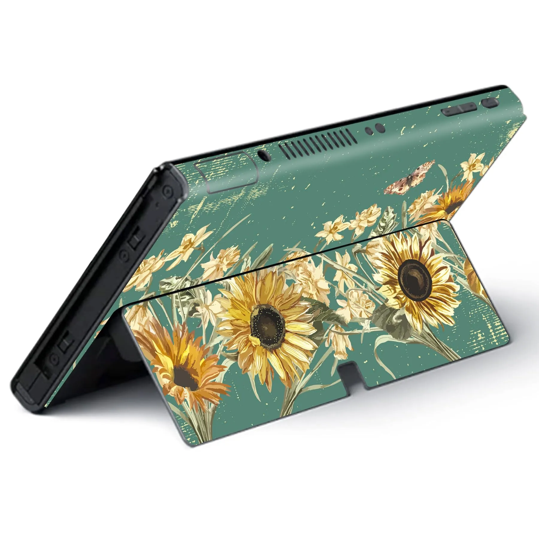 playvital Adesivo per Nintendo Switch OLED, Girasoli - immagine 5