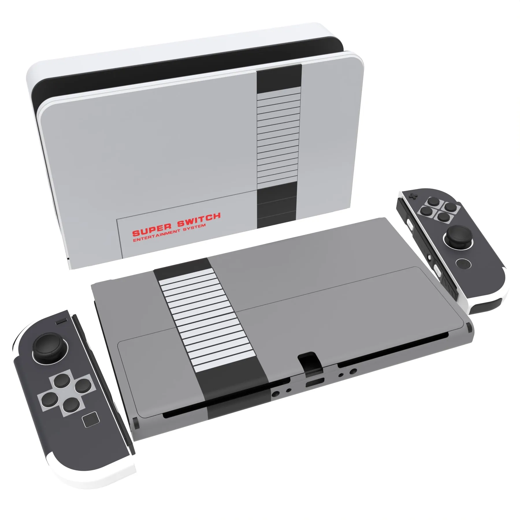 playvital Adesivo per Nintendo Switch OLED, Stile NES Classico - immagine 1
