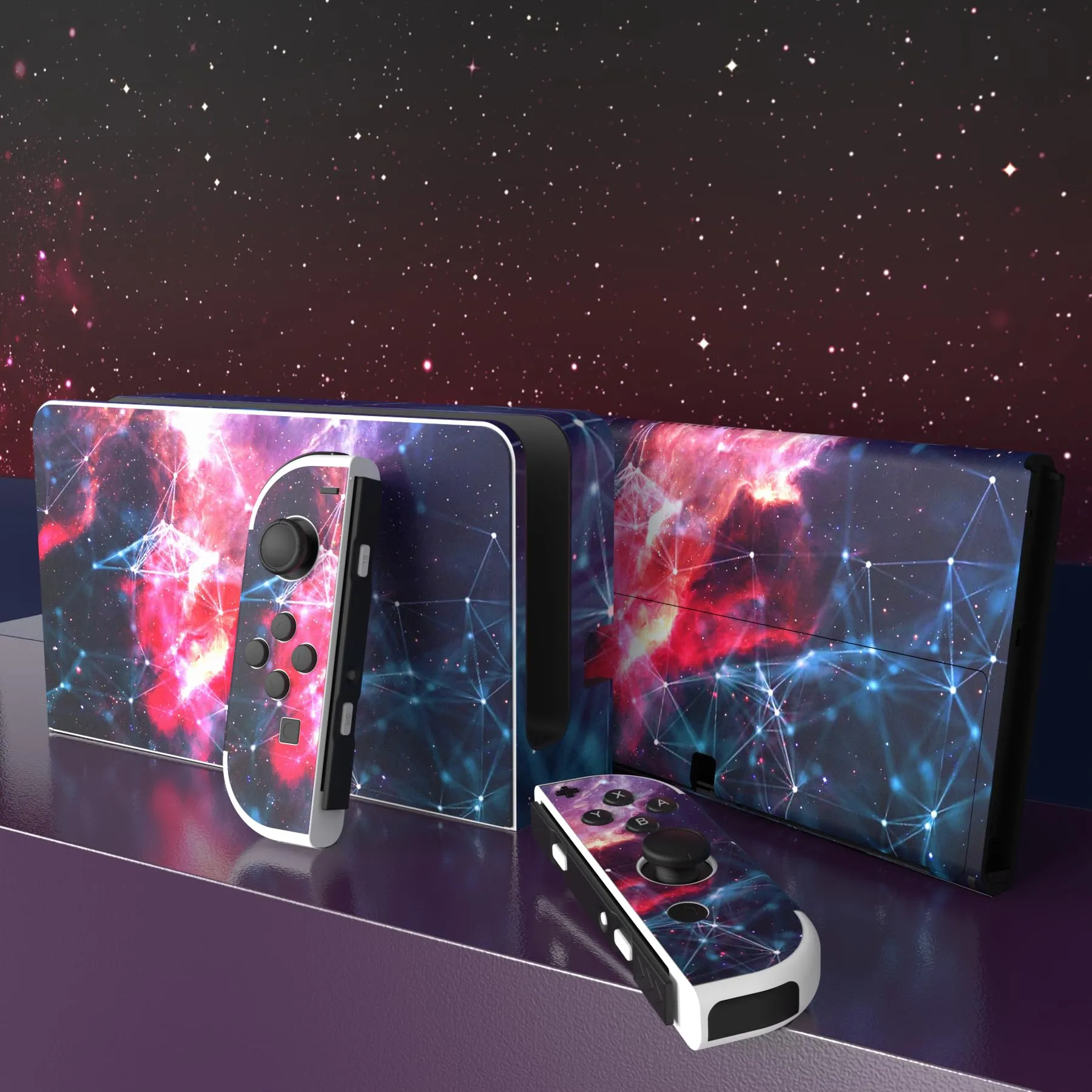 playvital Adesivo per Nintendo Switch OLED, Spazio Galattico - immagine 3