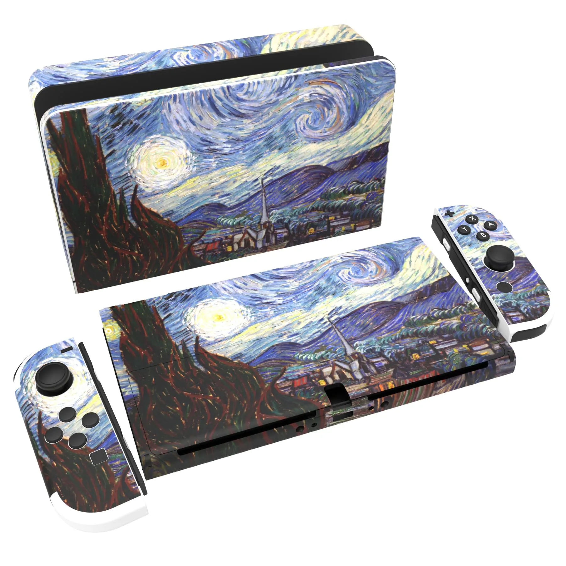 playvital Adesivo per Nintendo Switch OLED, Notte Stellata - immagine 1