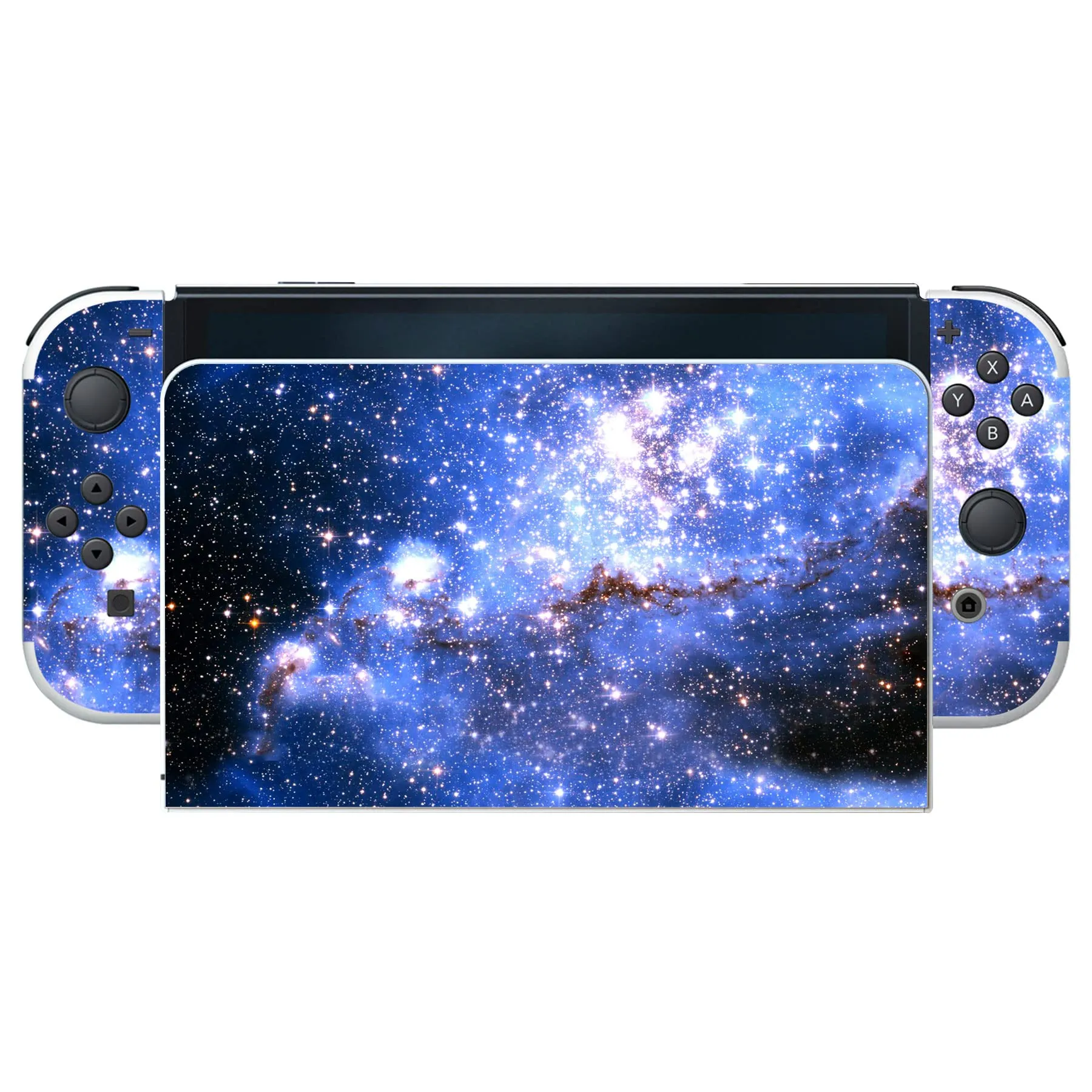 playvital Adesivo per Nintendo Switch OLED, Galassia Blu - immagine 8