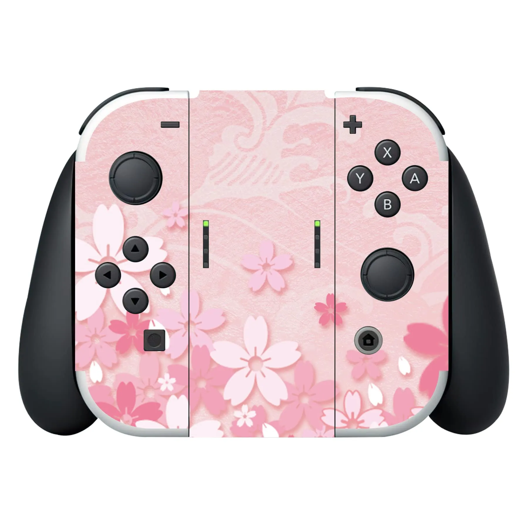 playvital Adesivo per Nintendo Switch OLED, Petali di Fiori Rosa - immagine 7