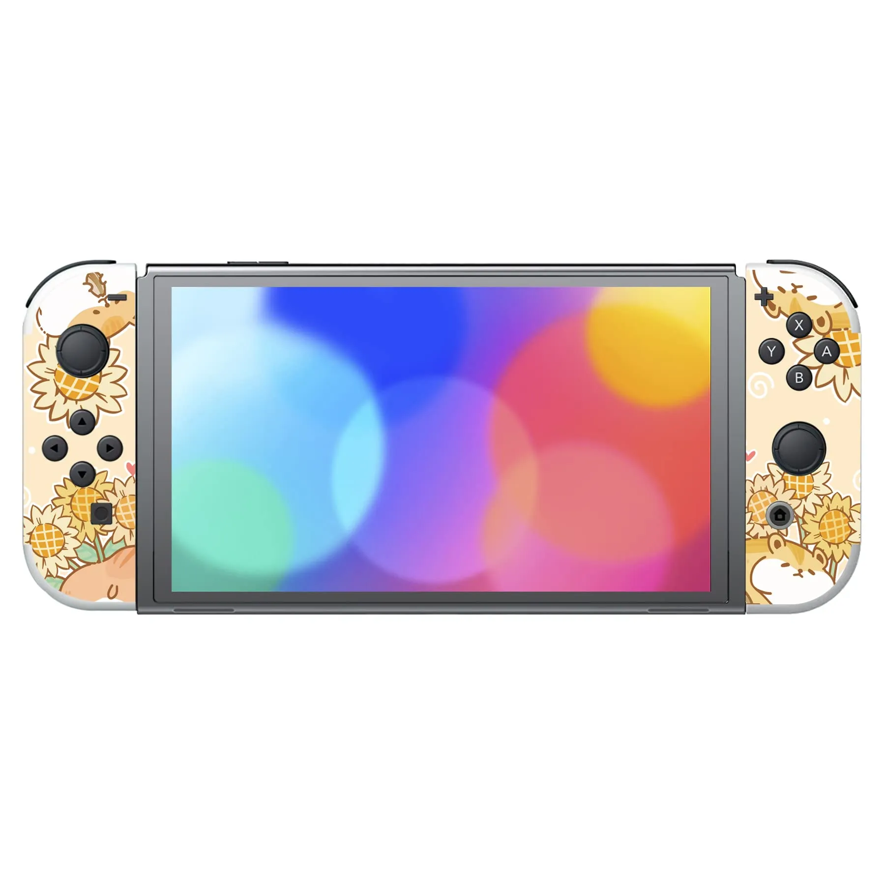playvital Adesivo per Nintendo Switch OLED, Criceto e Girasole - immagine 4
