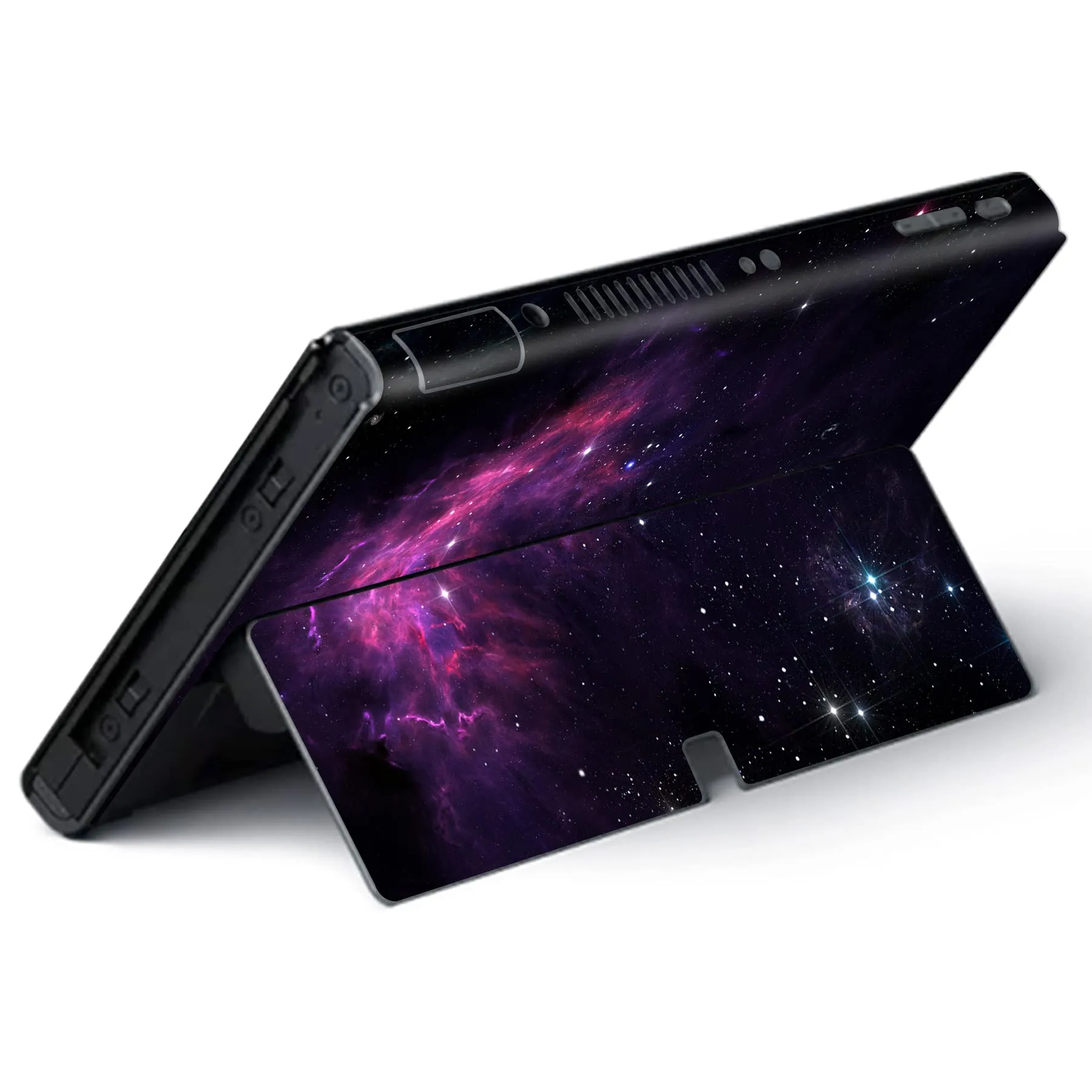 playvital Adesivo per Nintendo Switch OLED, Nebulosa Viola - immagine 5