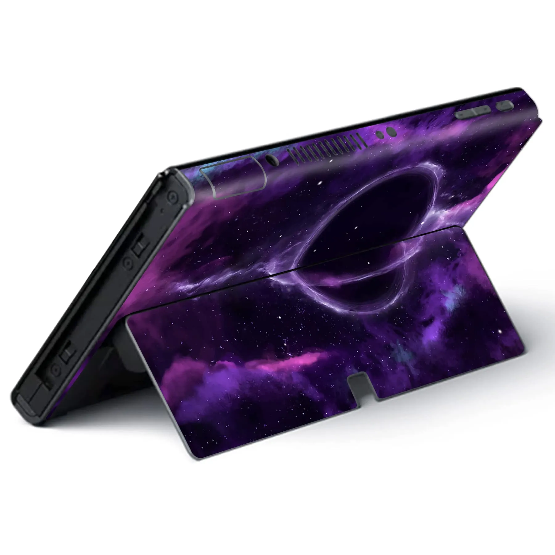 playvital Adesivo per Nintendo Switch OLED, Spazio Profondo Viola - immagine 5