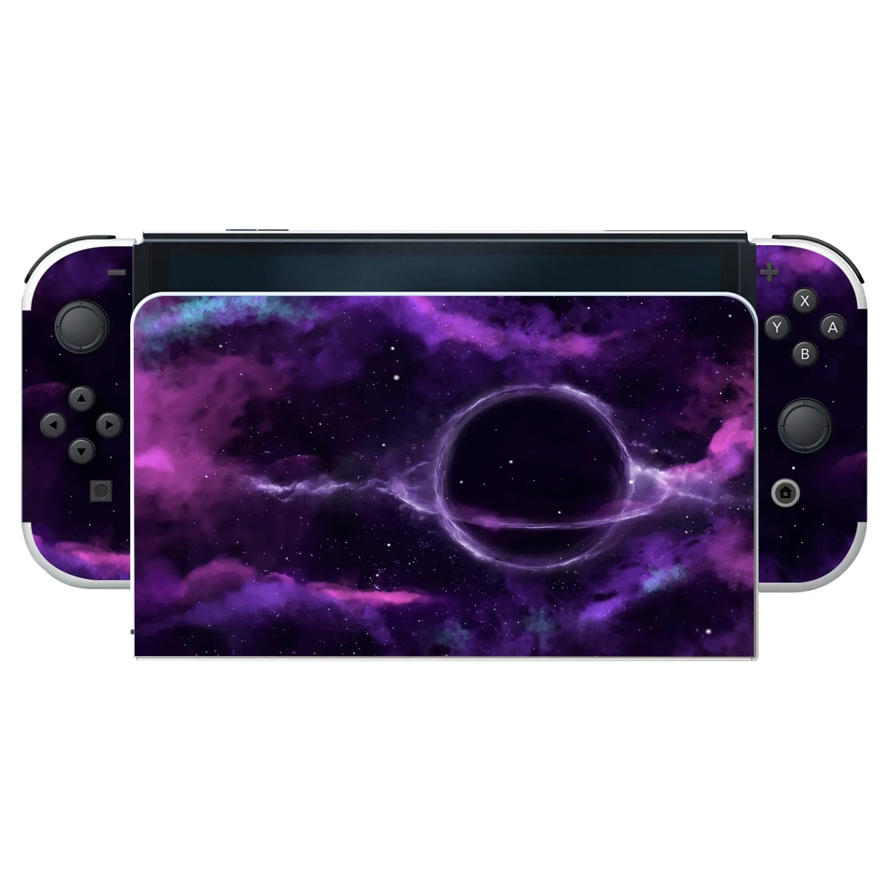 playvital Adesivo per Nintendo Switch OLED, Spazio Profondo Viola - immagine 7