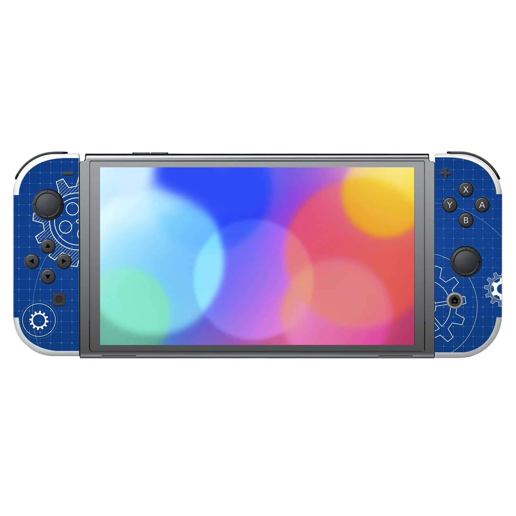 playvital Adesivo per Nintendo Switch OLED, Schizzo Dinamico Blu - immagine 4