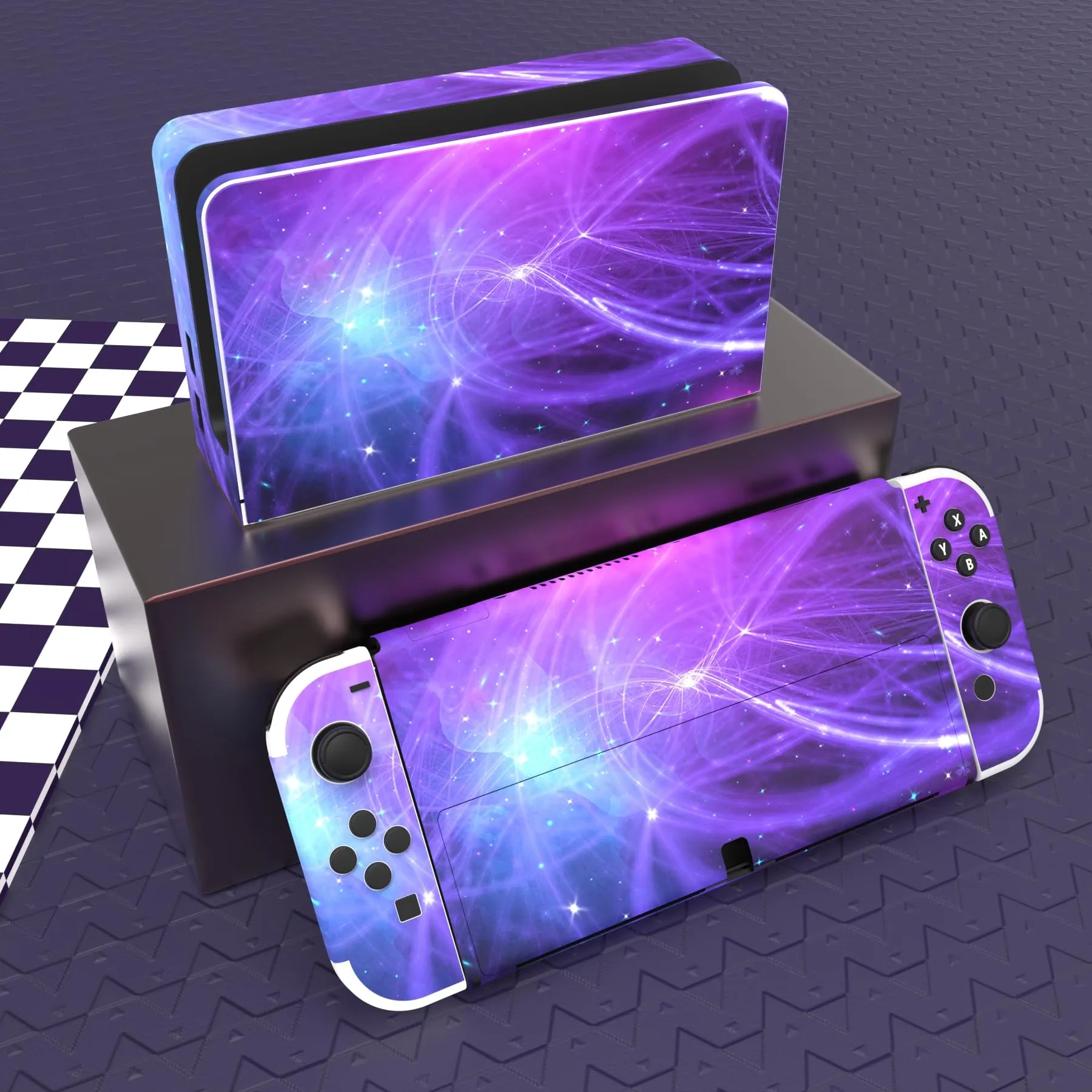 playvital Adesivo per Nintendo Switch OLED, Traccia di Meteora - immagine 2