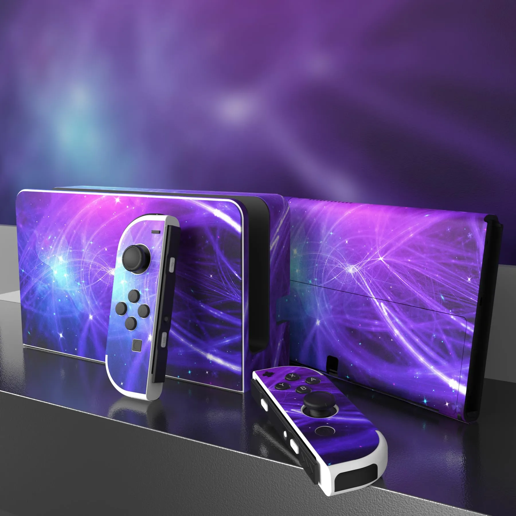 playvital Adesivo per Nintendo Switch OLED, Traccia di Meteora - immagine 3