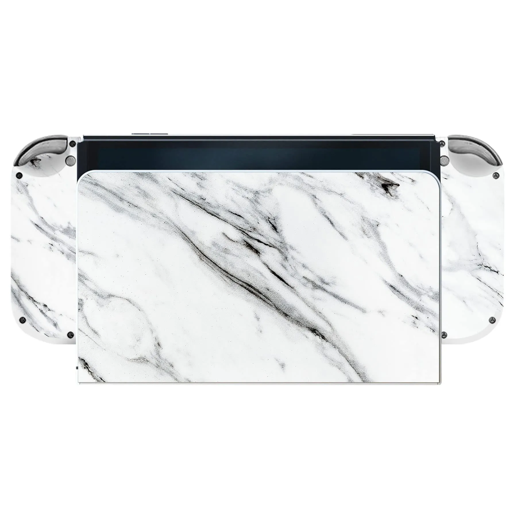 playvital Adesivo per Nintendo Switch OLED, Marmo Bianco Moderno - immagine 7