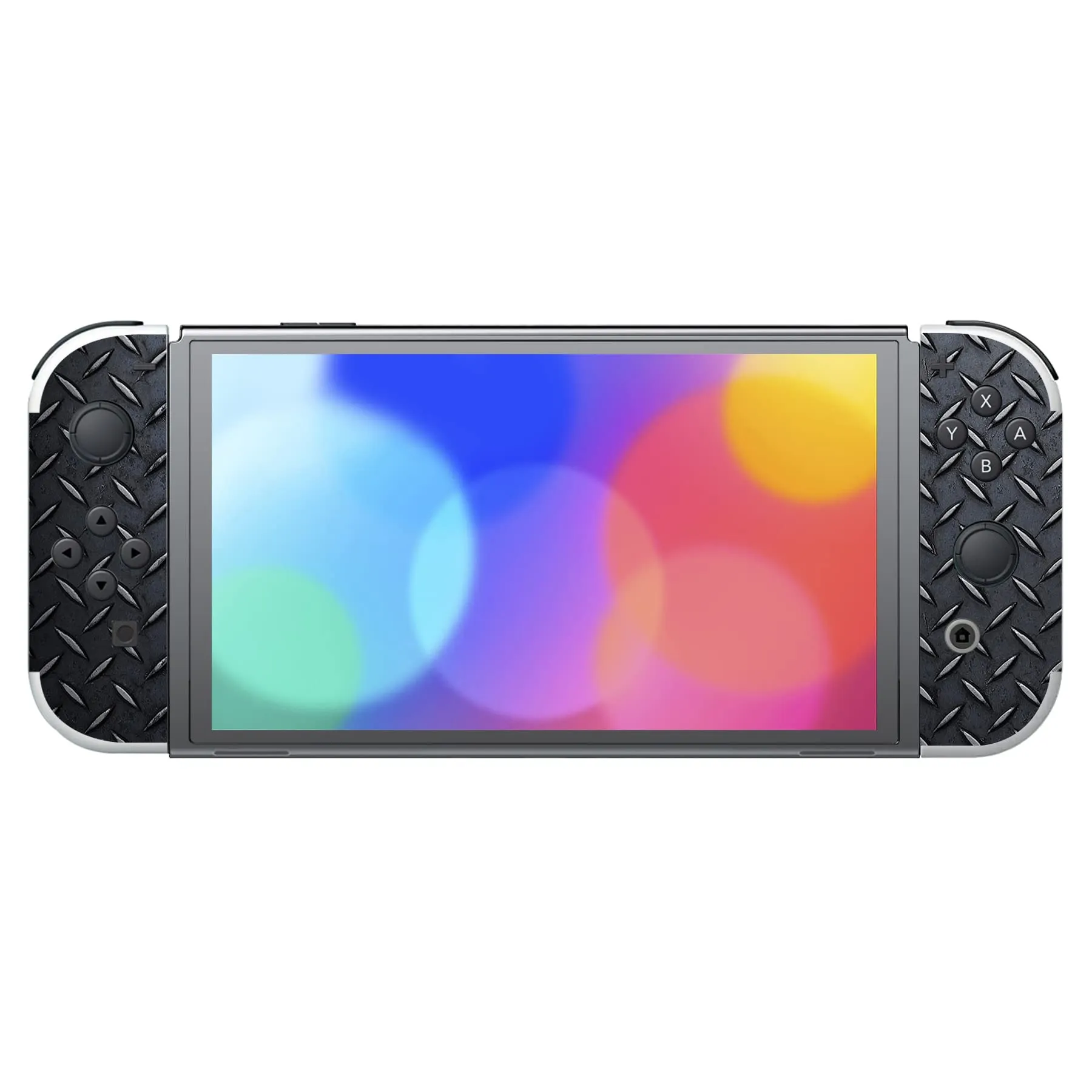 playvital Adesivo per Nintendo Switch OLED, Struttura Metallica Diamante - immagine 4