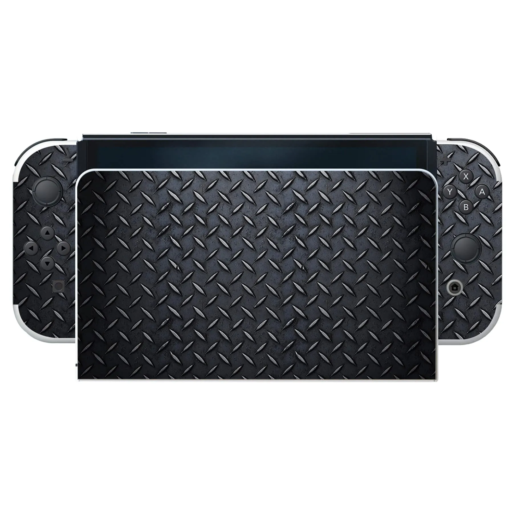 playvital Adesivo per Nintendo Switch OLED, Struttura Metallica Diamante - immagine 7