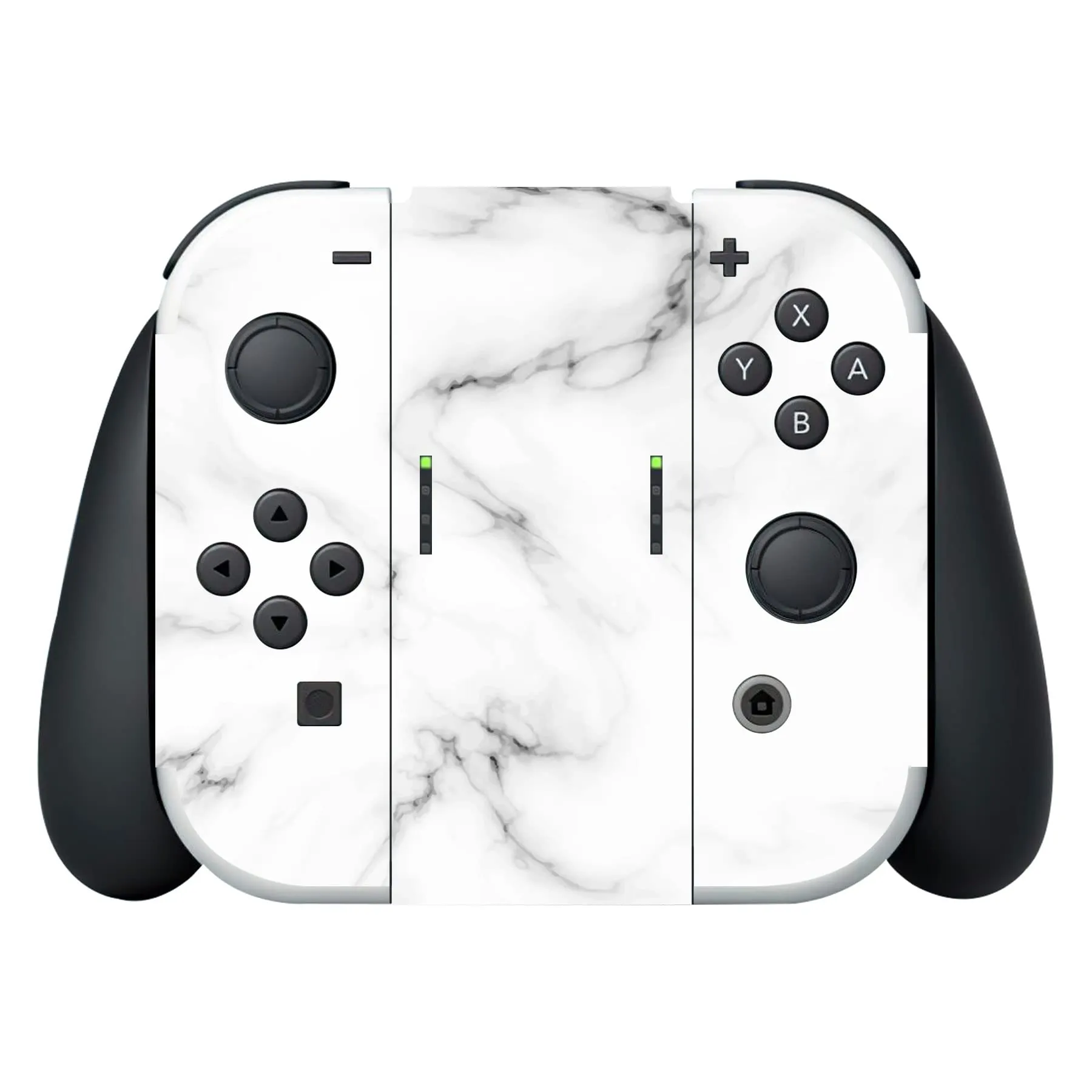 playvital Adesivo per Nintendo Switch OLED, Marmo Bianco Senza Cuciture - immagine 6