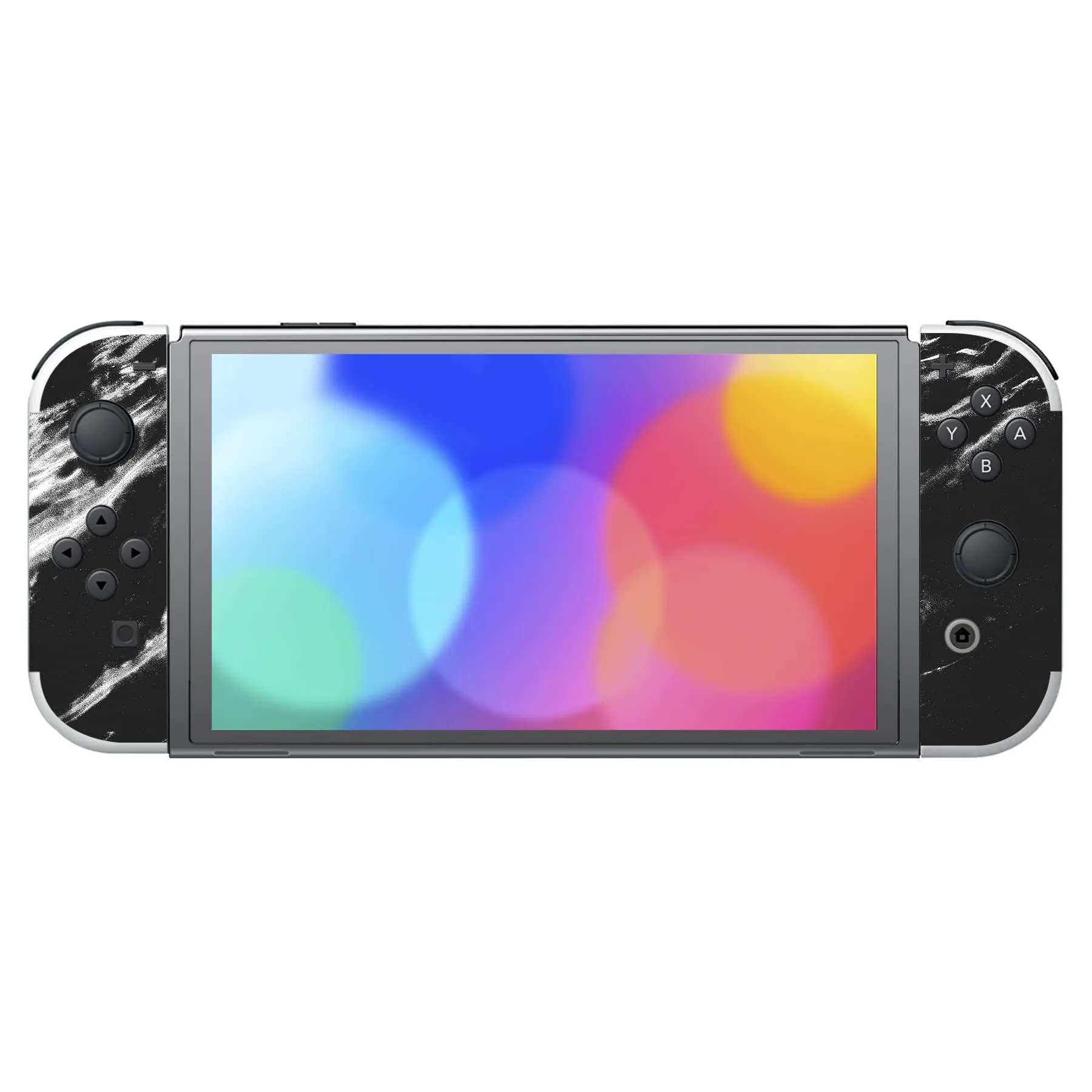 playvital Adesivo per Nintendo Switch OLED, Marmo Nero Moderno - immagine 4