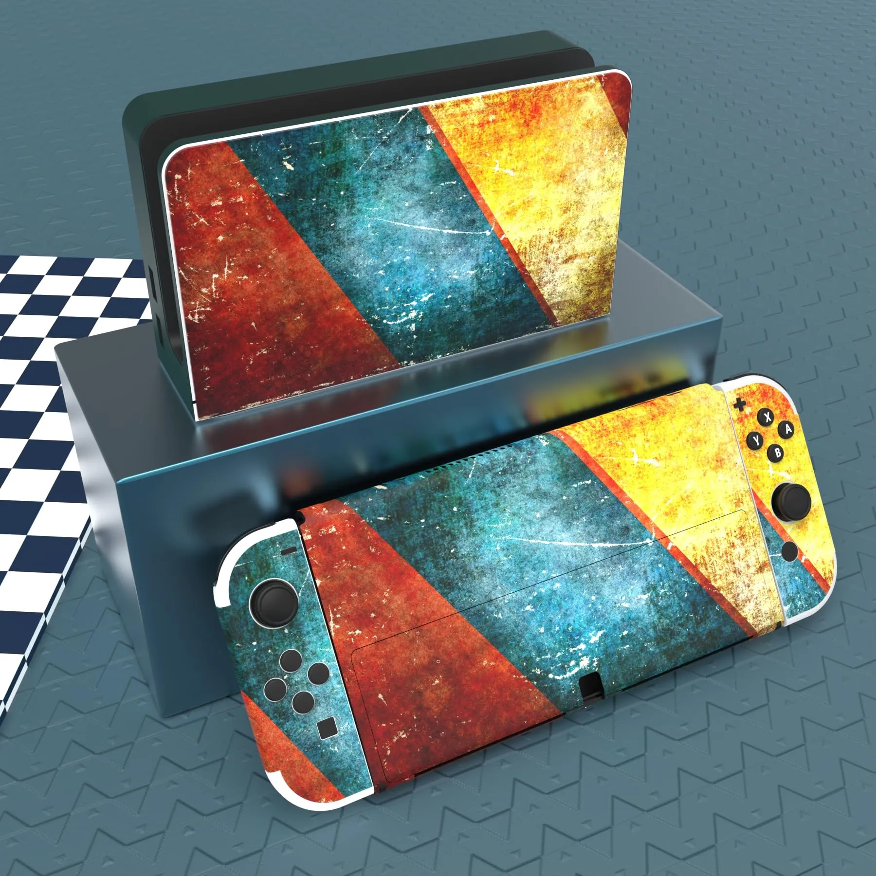 playvital Adesivo per Nintendo Switch OLED, Invecchiamento - immagine 3