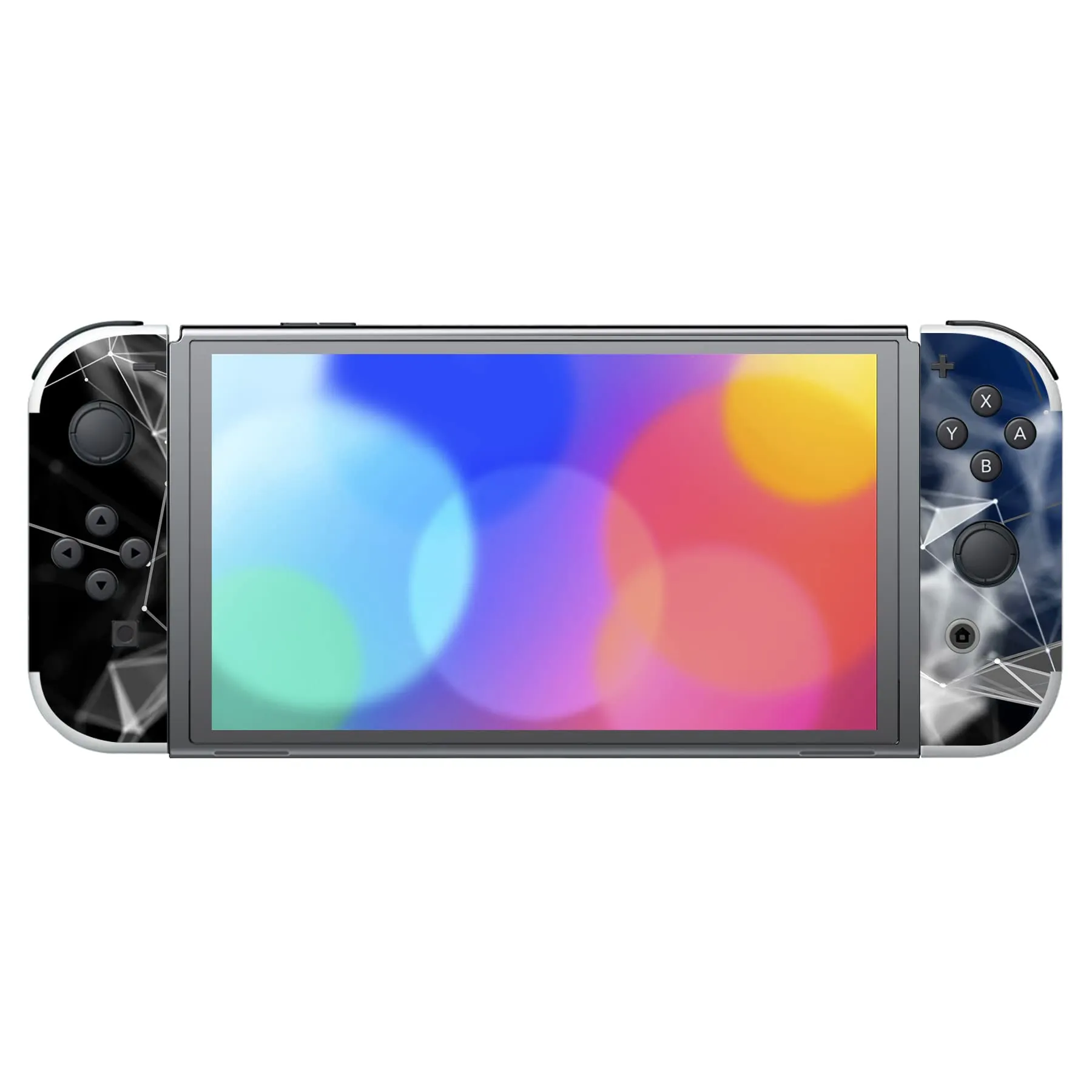 playvital Adesivo per Nintendo Switch OLED, 3D Poligono - immagine 4