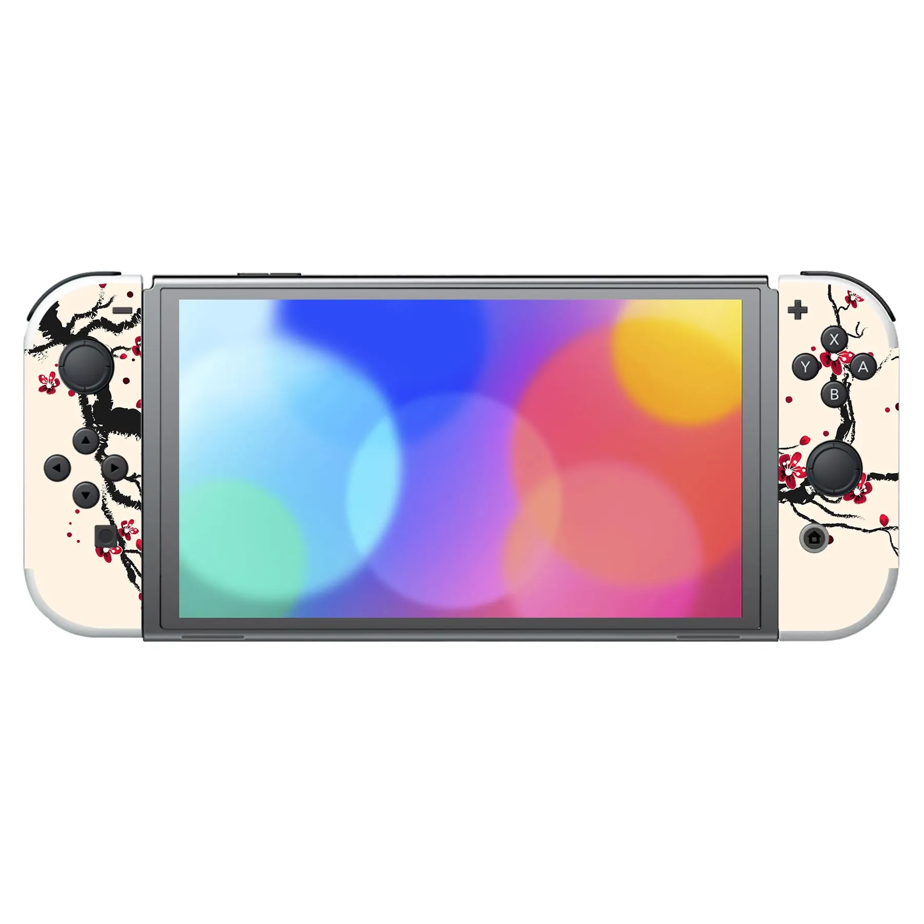 playvital Adesivo per Nintendo Switch OLED, Fiori di Prugna - immagine 4