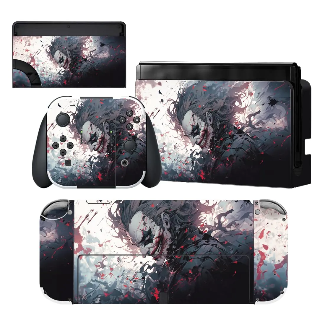 playvital Adesivo per Nintendo Switch OLED, Pagliaccio Sangue - immagine 1