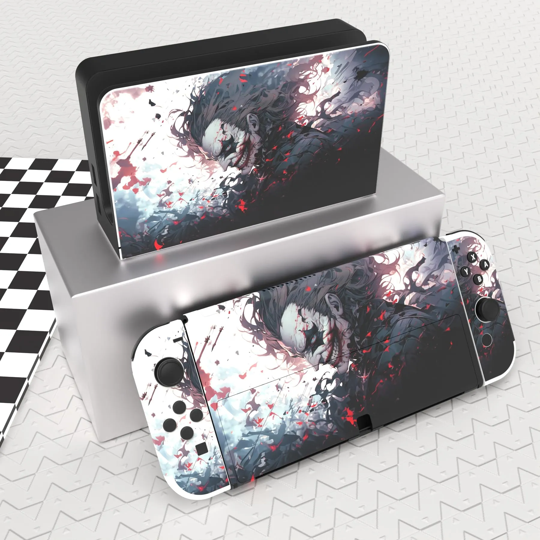 playvital Adesivo per Nintendo Switch OLED, Pagliaccio Sangue - immagine 2