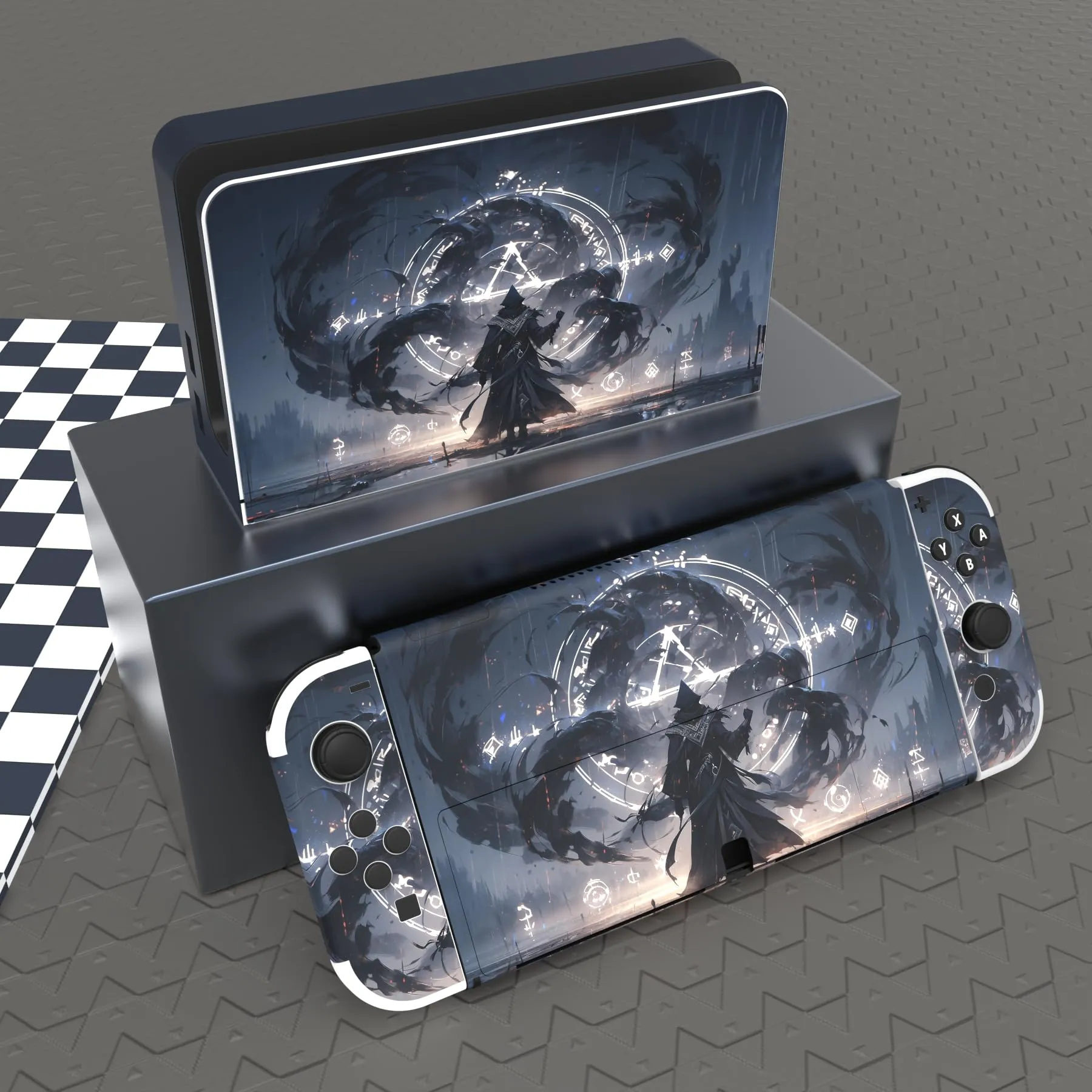 playvital Skin Adesivo per Nintendo Switch OLED, Runcaster - immagine 2